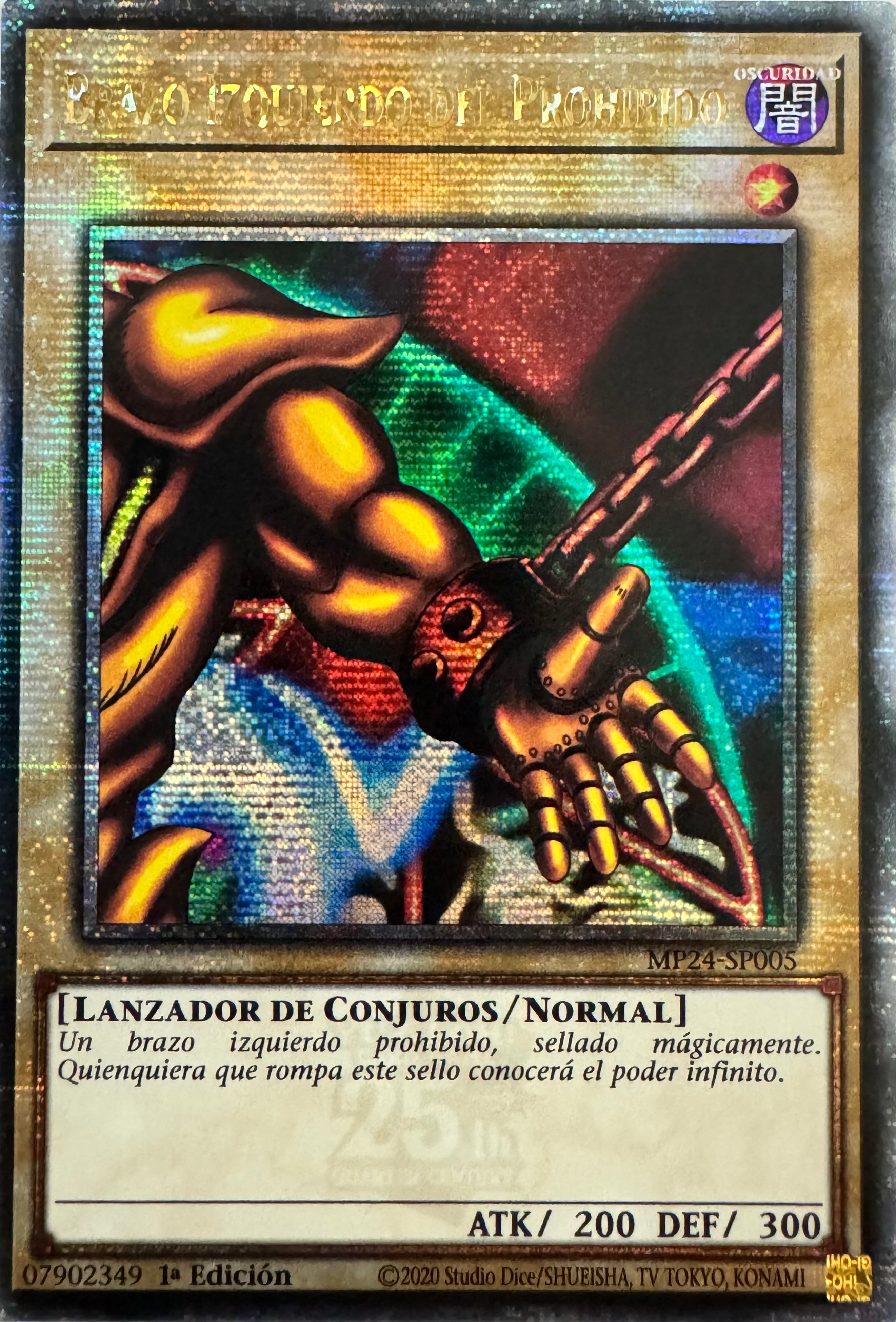 Yugioh! Brazo Izquierdo Del Prohibido Mp24-sp005 1a Edition Quarter