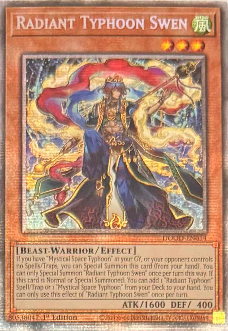 Yugioh! Radiant Typhoon Swen DOOD-EN014 Starlight