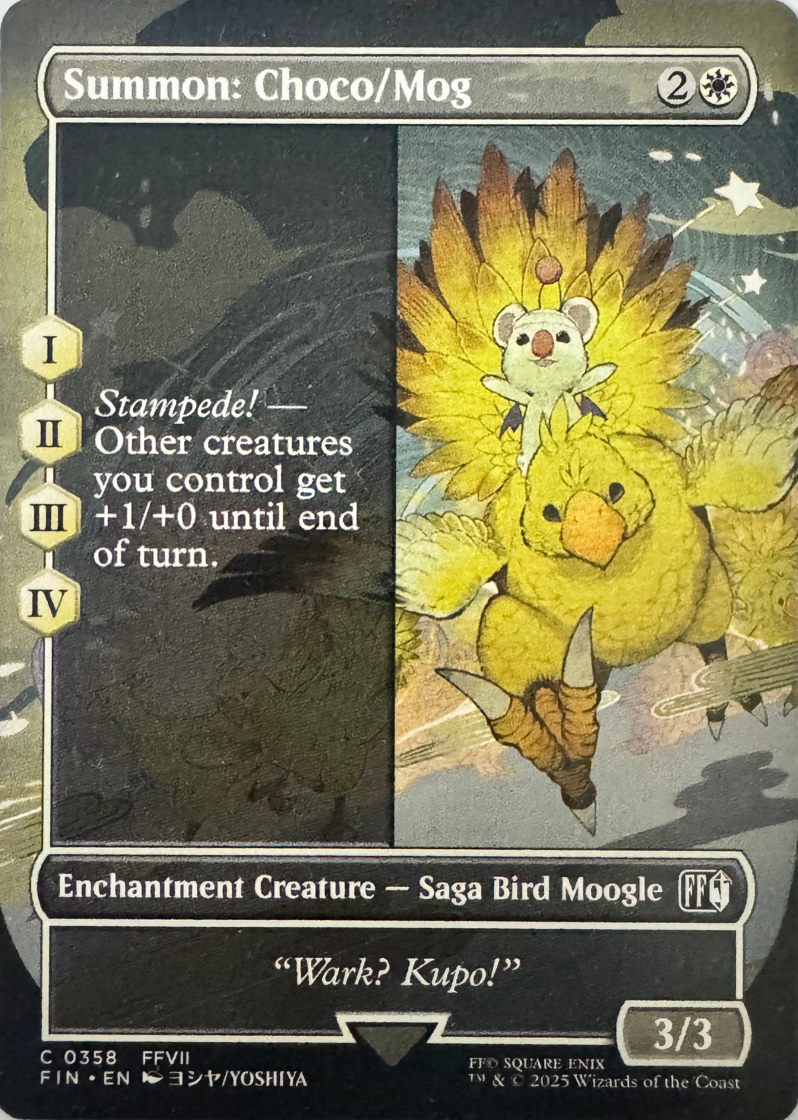 Magic Summon: Choco/Mog 0358 (Borderless)
