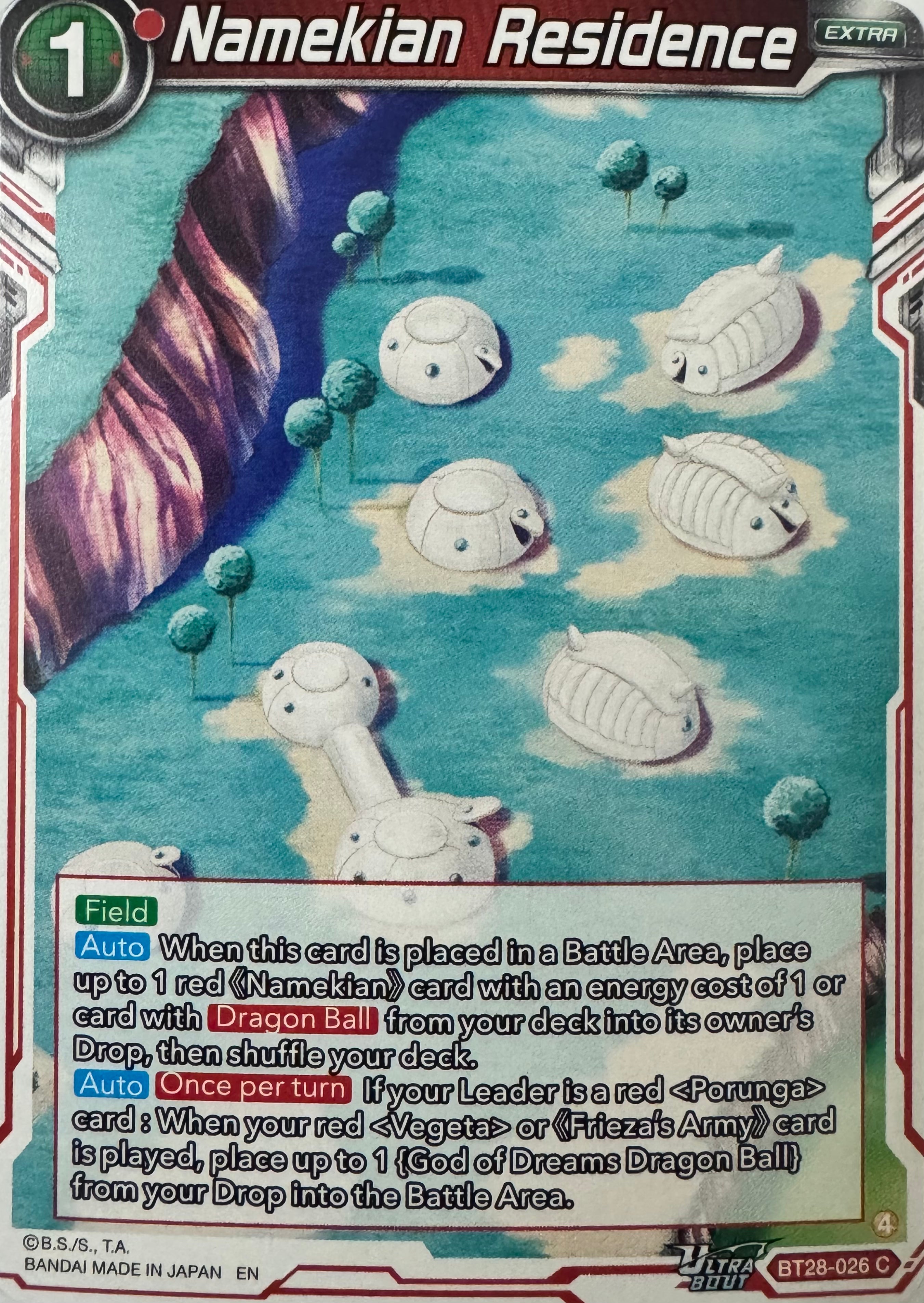 Dragon Ball Tcg Namekian Residence Bt28-026