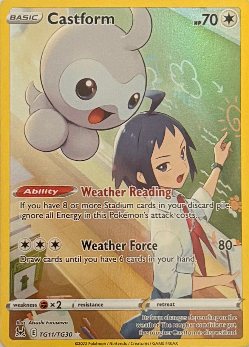 Pokemon Tcg Castform TG11/TG30