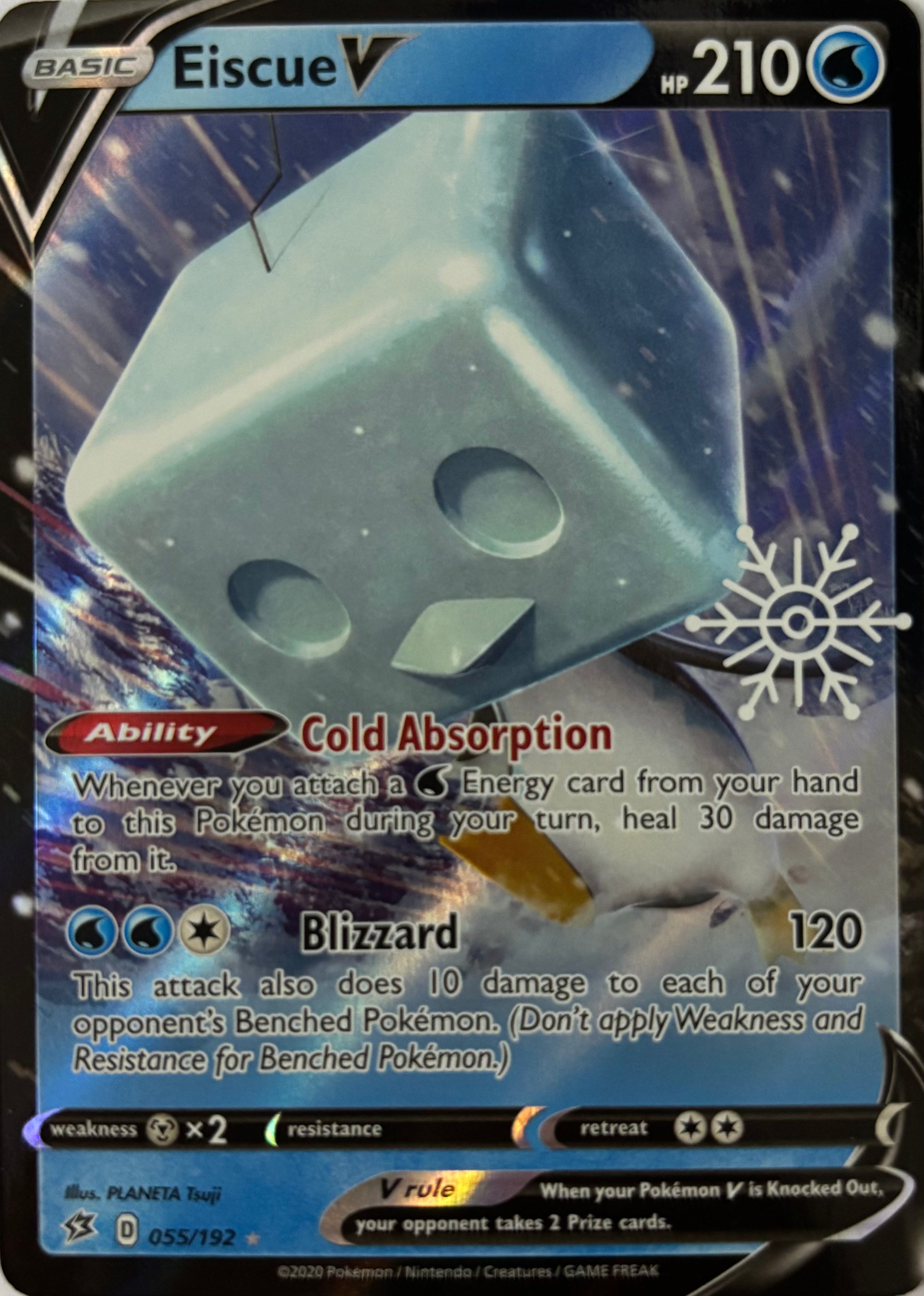 Pokemon Tcg Eiscue V 055/192 (Holiday)