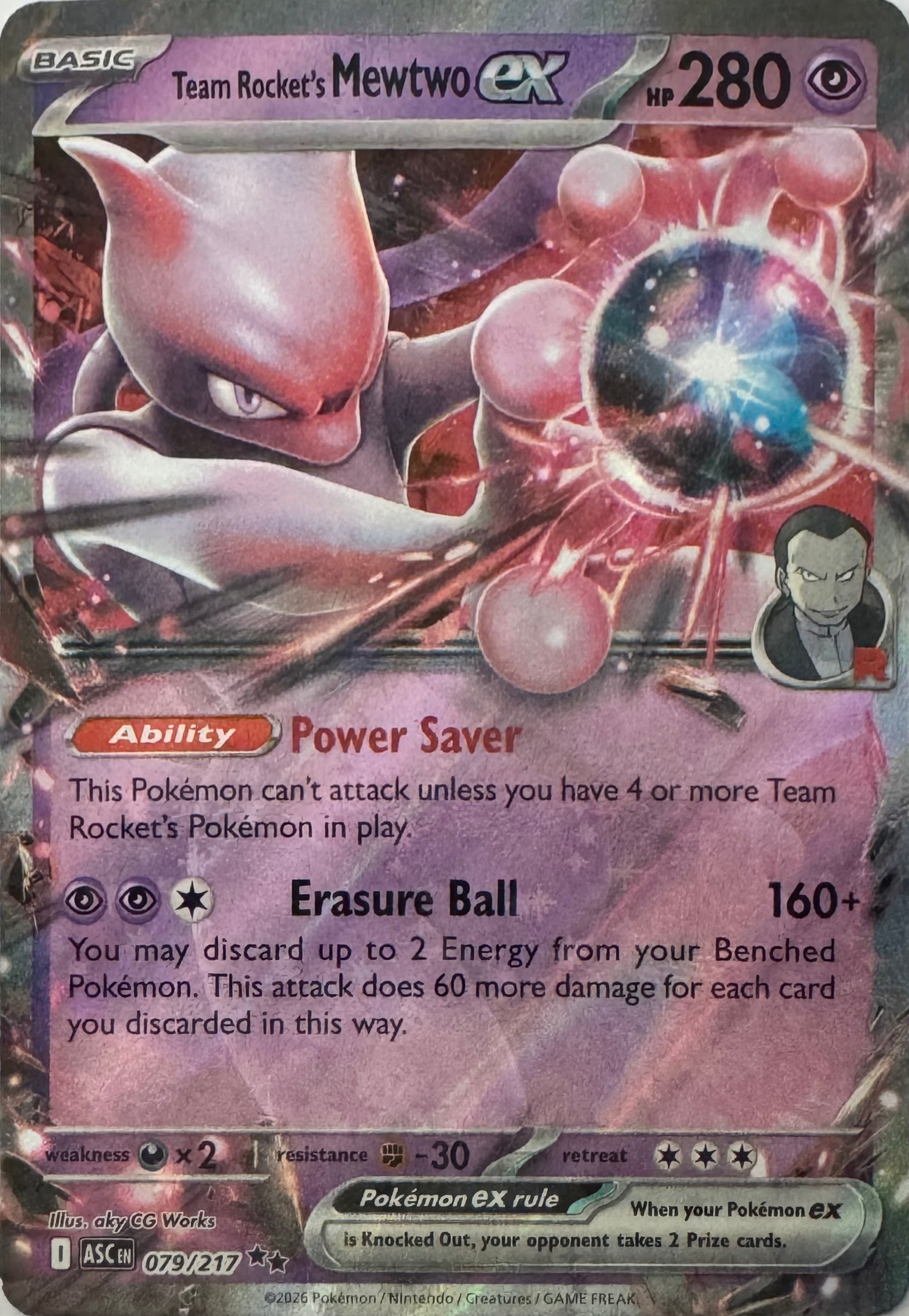 Pokemon Tcg Team Rocket’s Mewtwo Ex 079/217