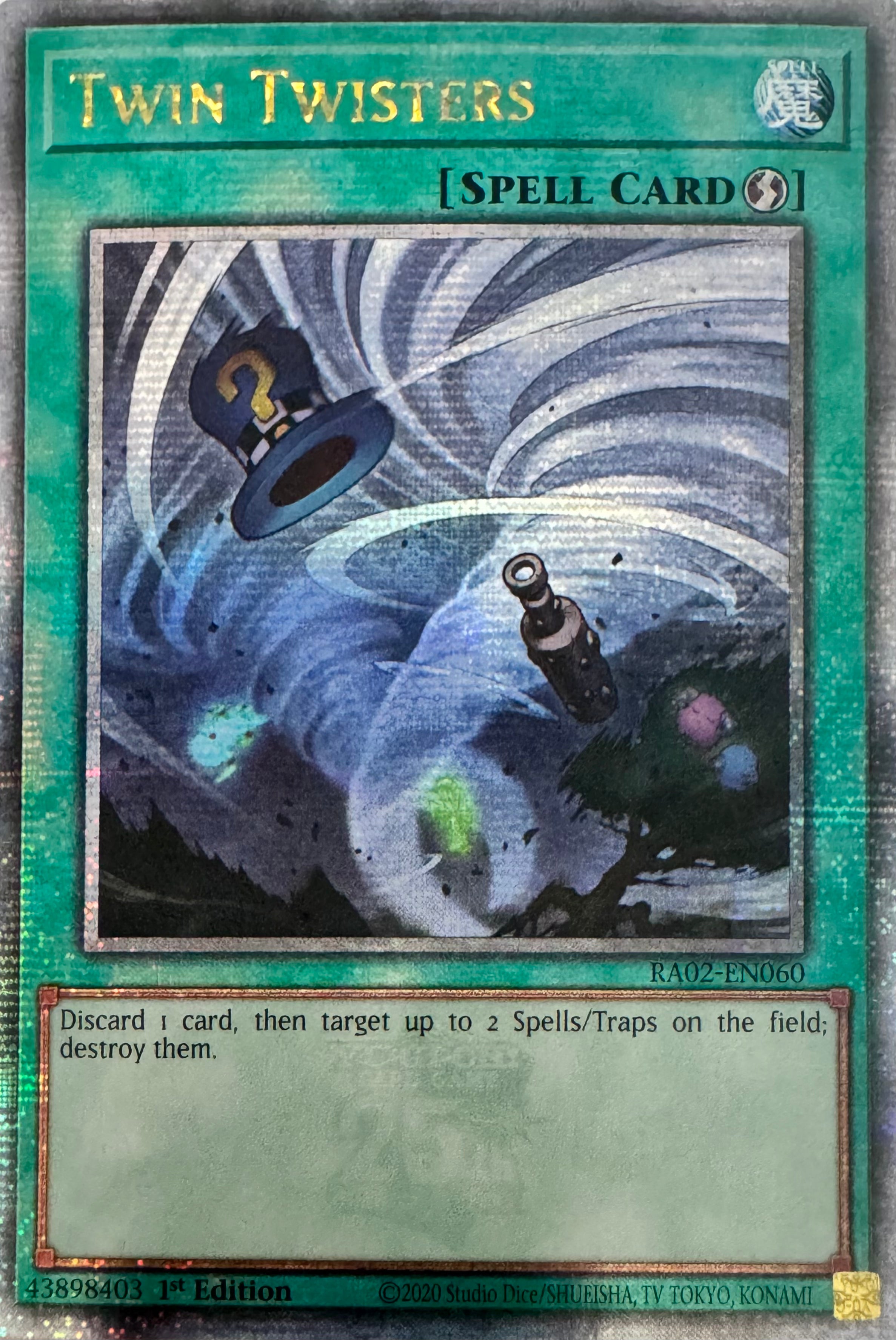 Yugioh! Twin Twisters Ra02-en060 1st Edition Quarter