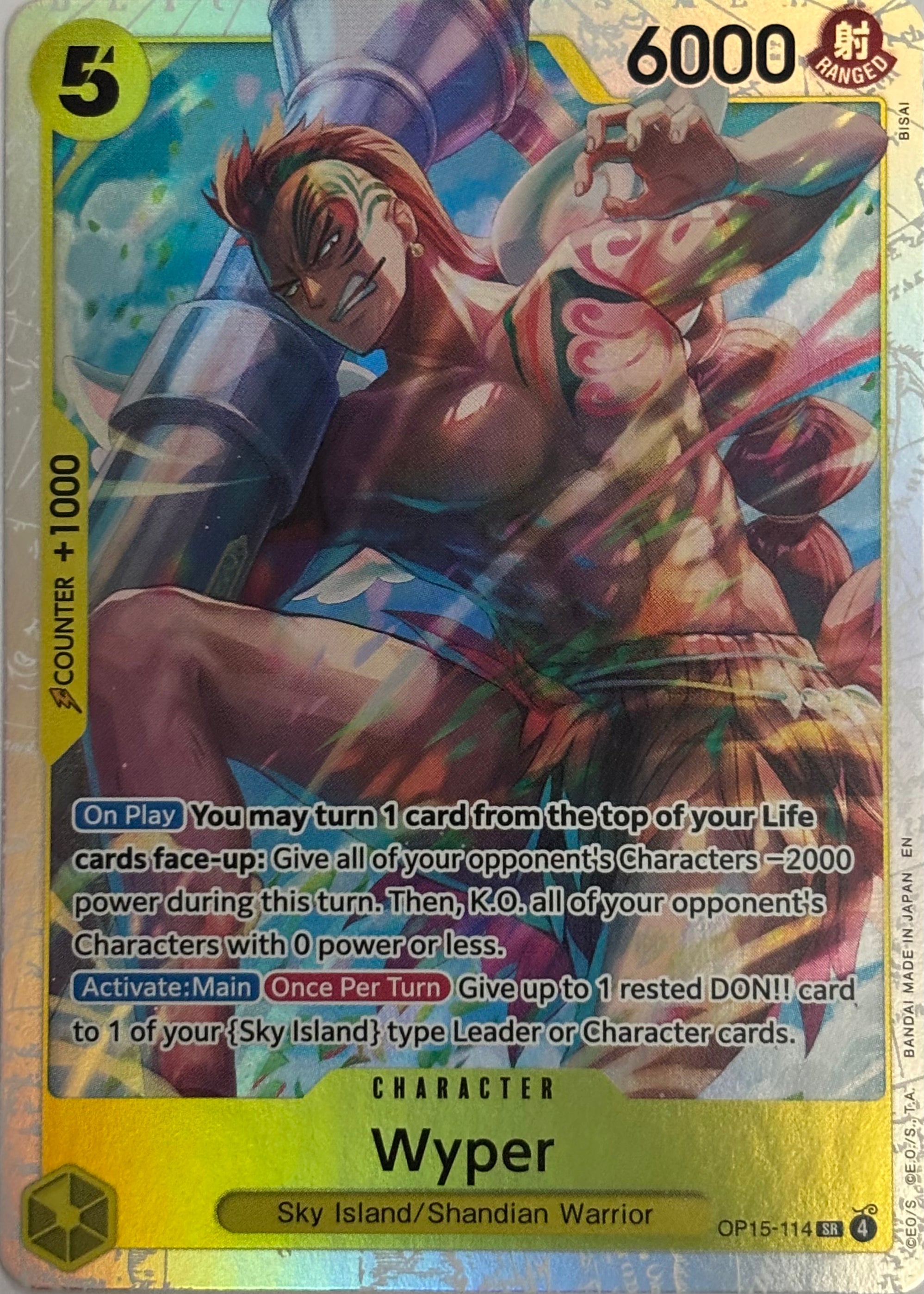 One Piece Tcg Wyper OP15-114 Foil