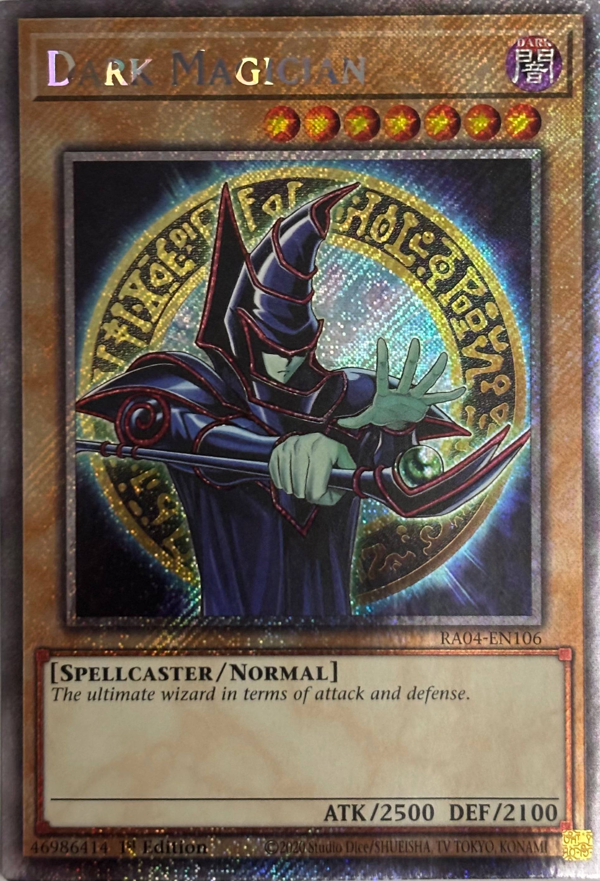 Yugioh! Tcg Dark Magician RA04-EN106 Platinum