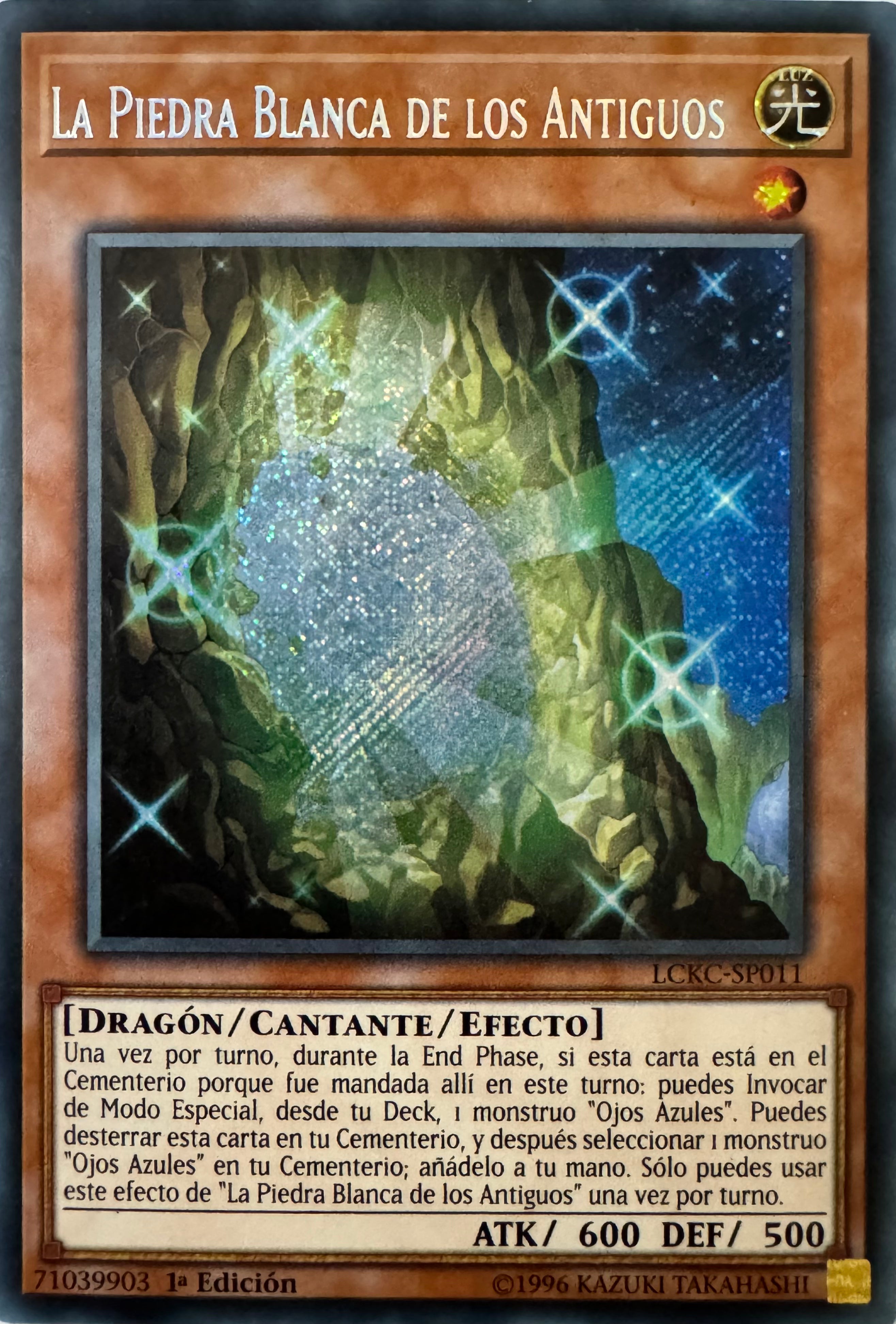 Yugioh! La Piedra Blanca De Los Antiguos Lckc-sp011 1a Edición Secret