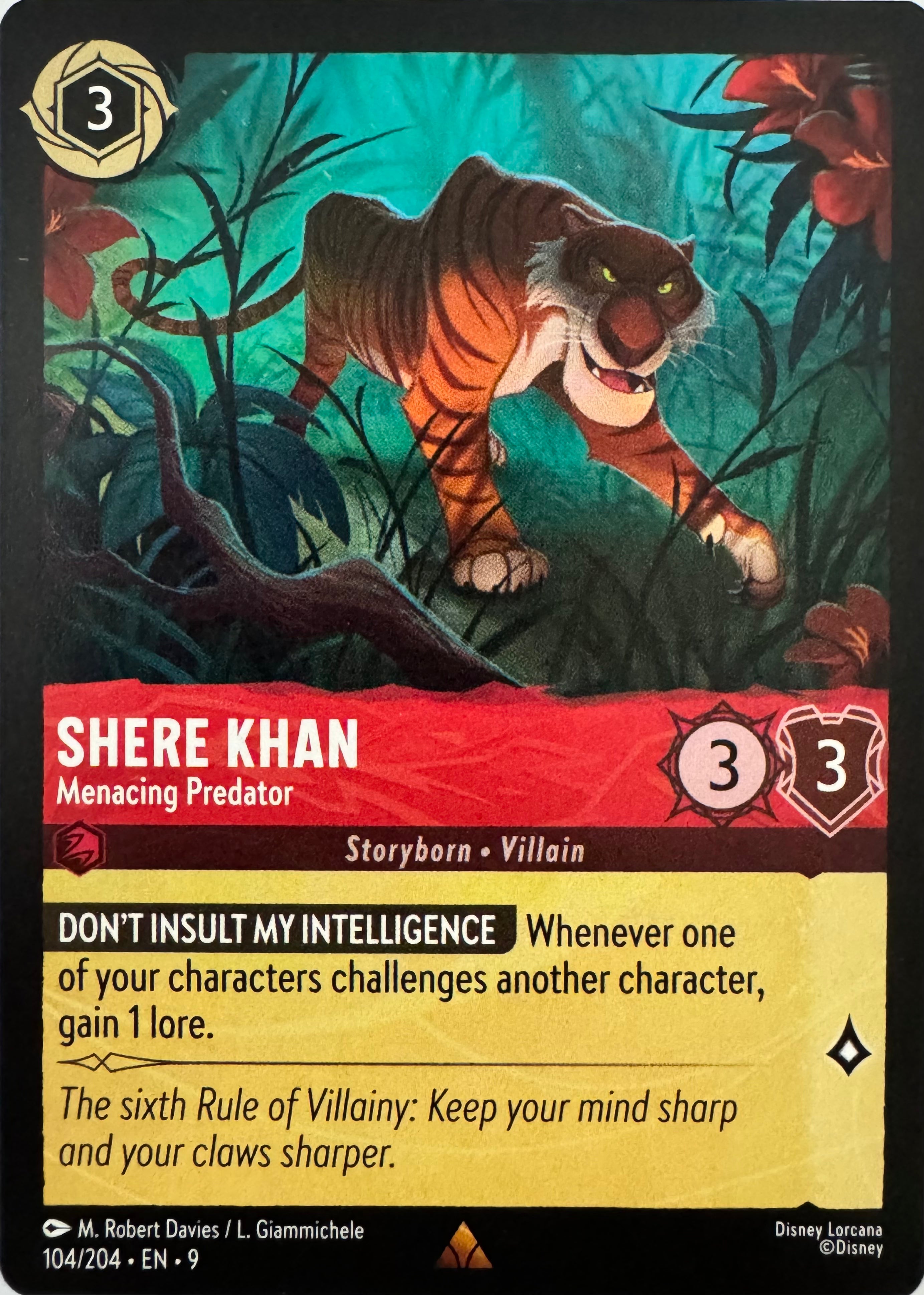 Disney Lorcana Shere Khan 104/204