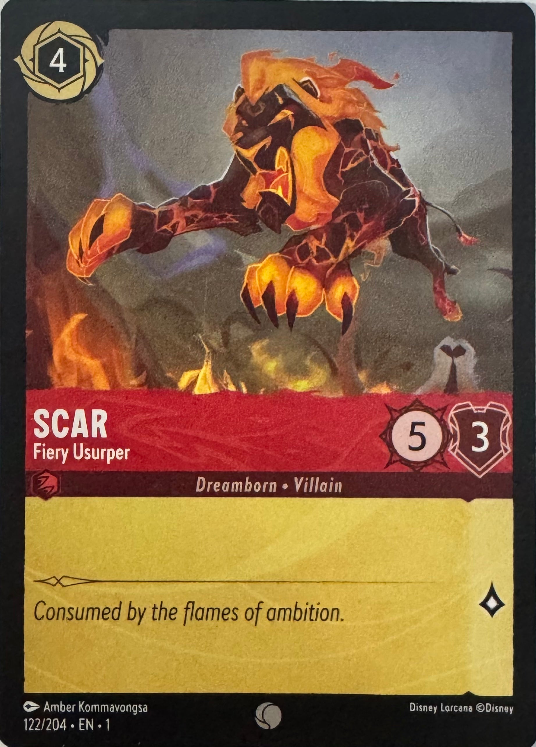 Disney Lorcana Scar 122/204