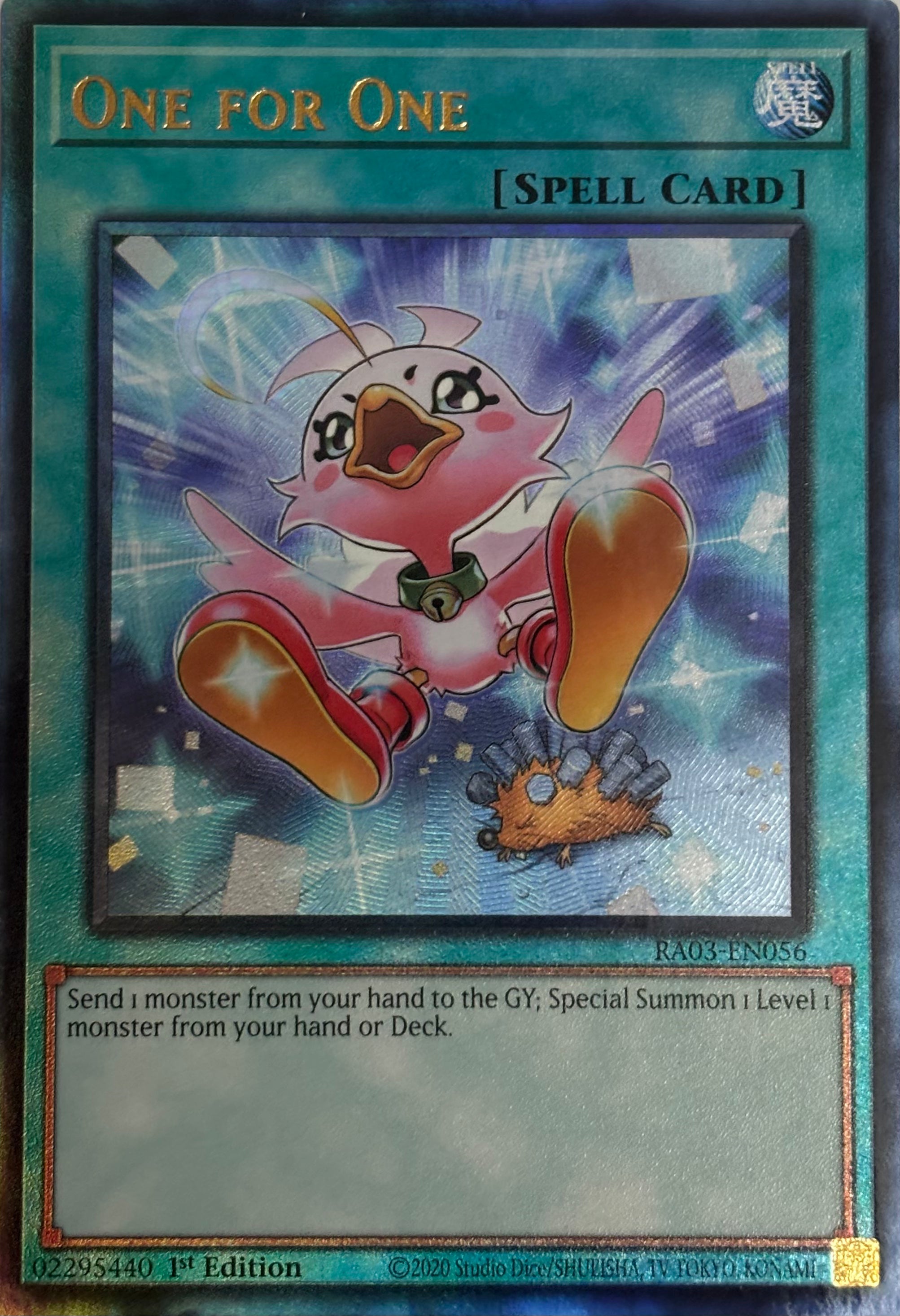 Yugioh! Tcg One for One RA03-EN056 1st Edition (Alternate Art) Ultimate