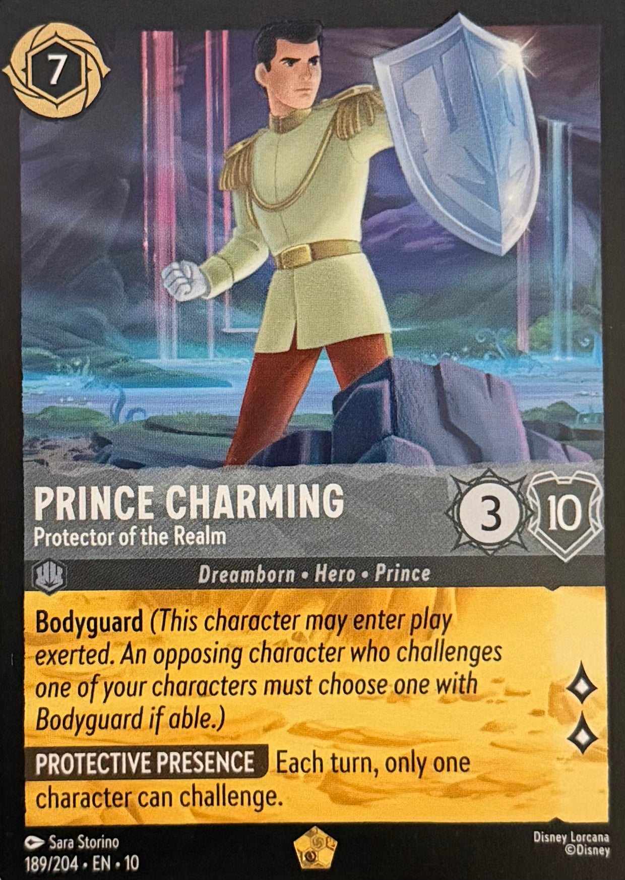 Disney Lorcana Prince Charming 189/204 Foil