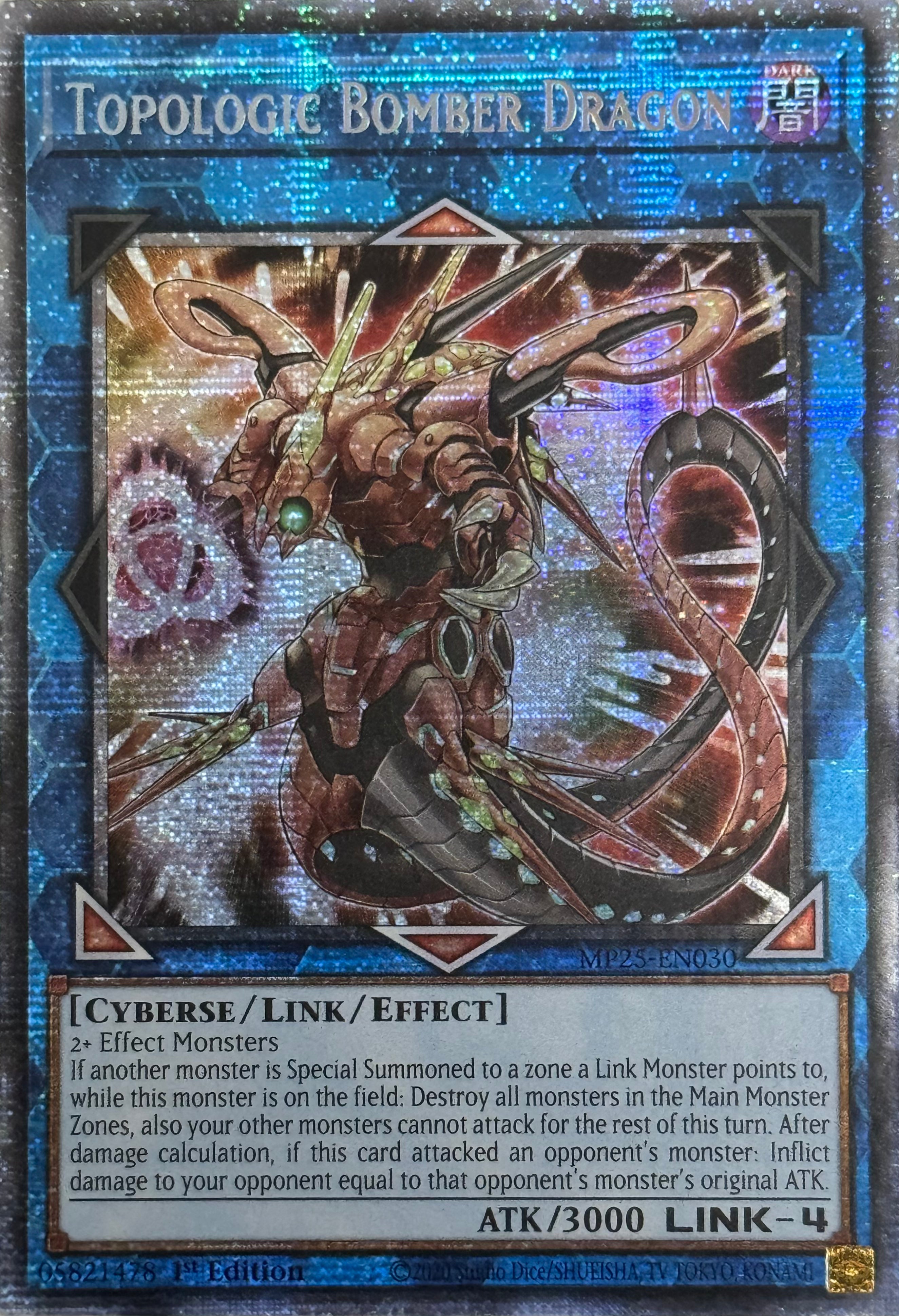 Yugioh! Topologic Bomber Dragon Mp25-en030 1st Edition Starlight