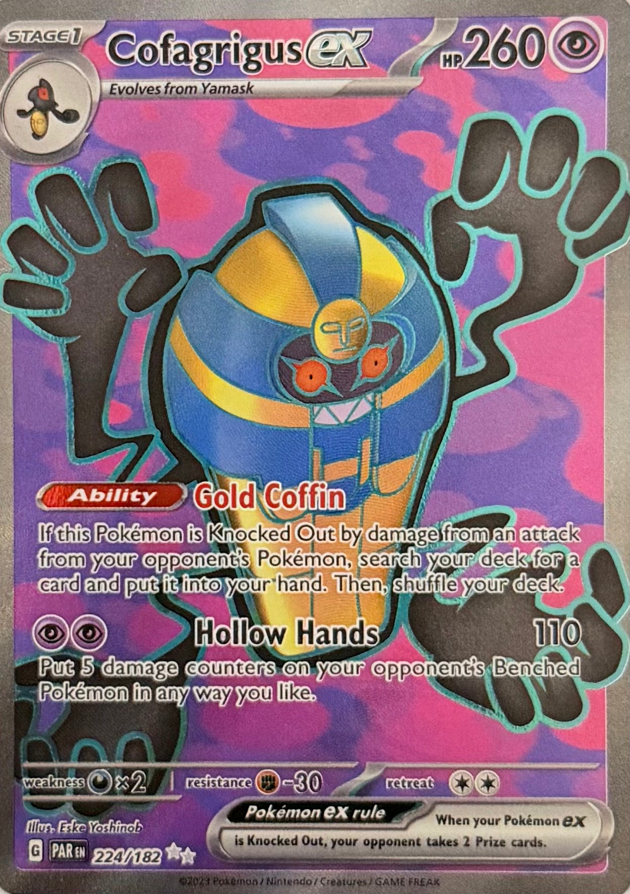 Pokemon Tcg Cofagrigus Ex 224/182