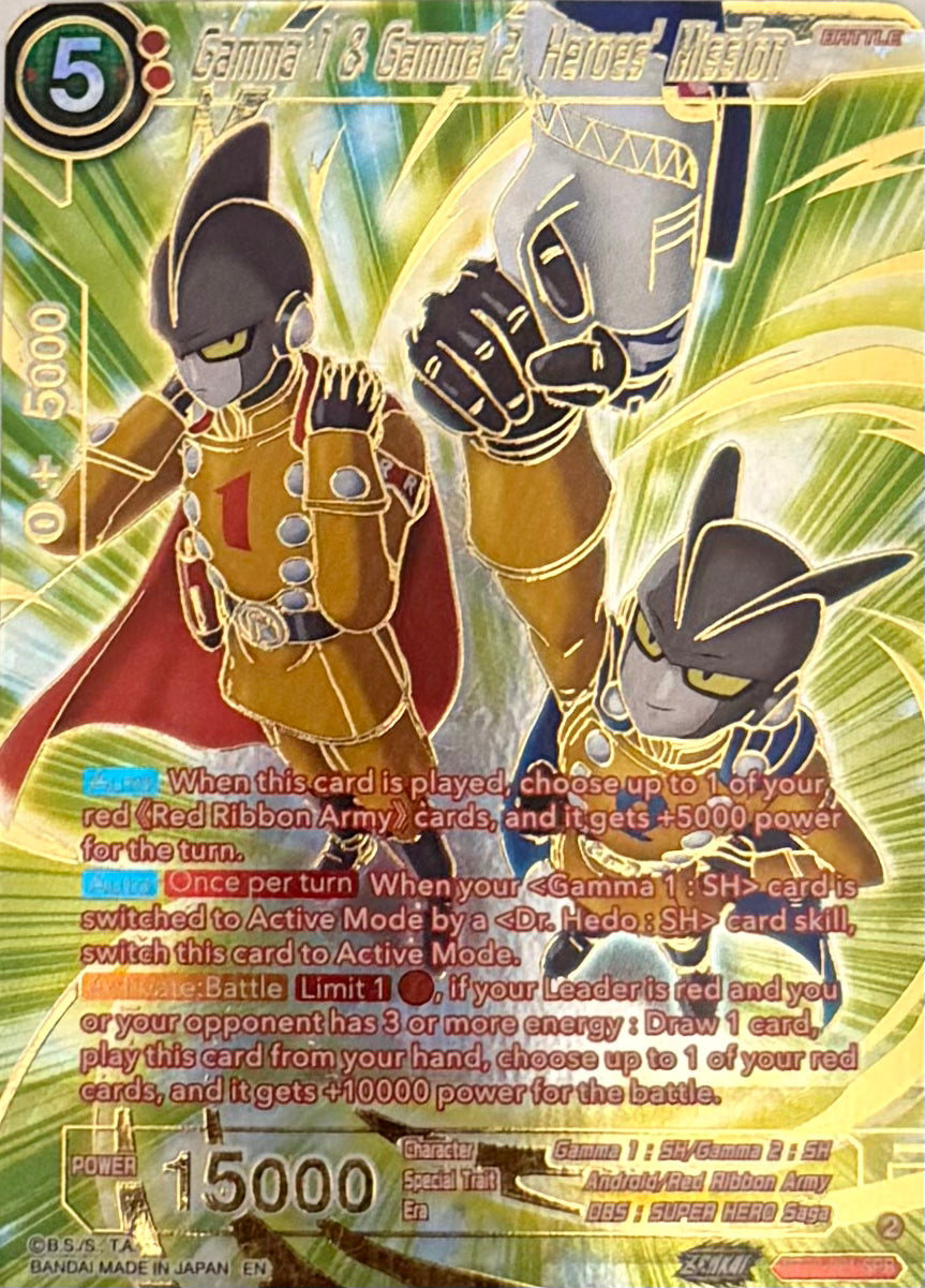 Dragon Ball Tcg Gamma 1 & Gamma2 Heroe’s Mission BT22-021
