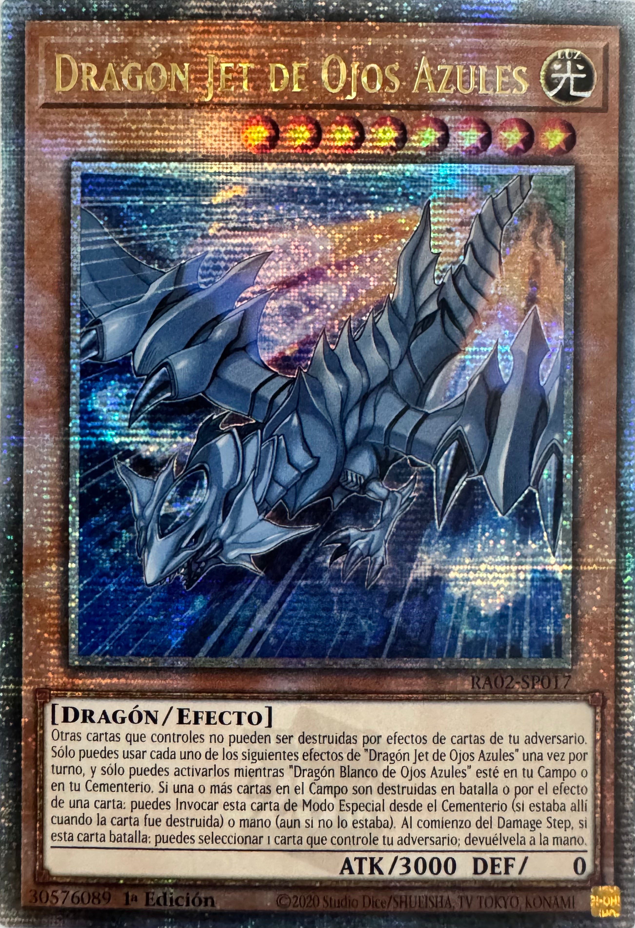 Yugioh! Dragon Jet De Ojos Azules Ra02-sp017 1a Edición Quarter