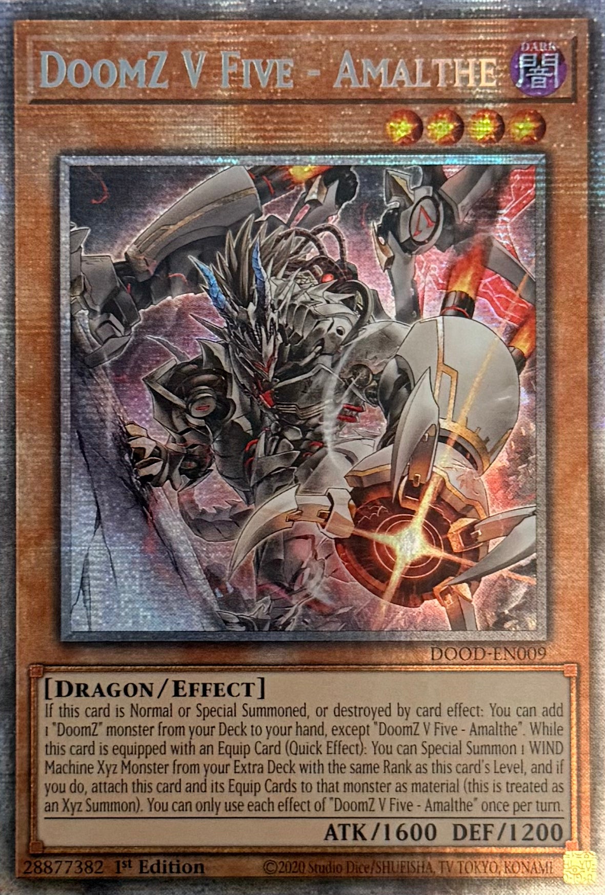 Yugioh! DoomZ V Five - Amalthe DOOD-EN009 Starlight