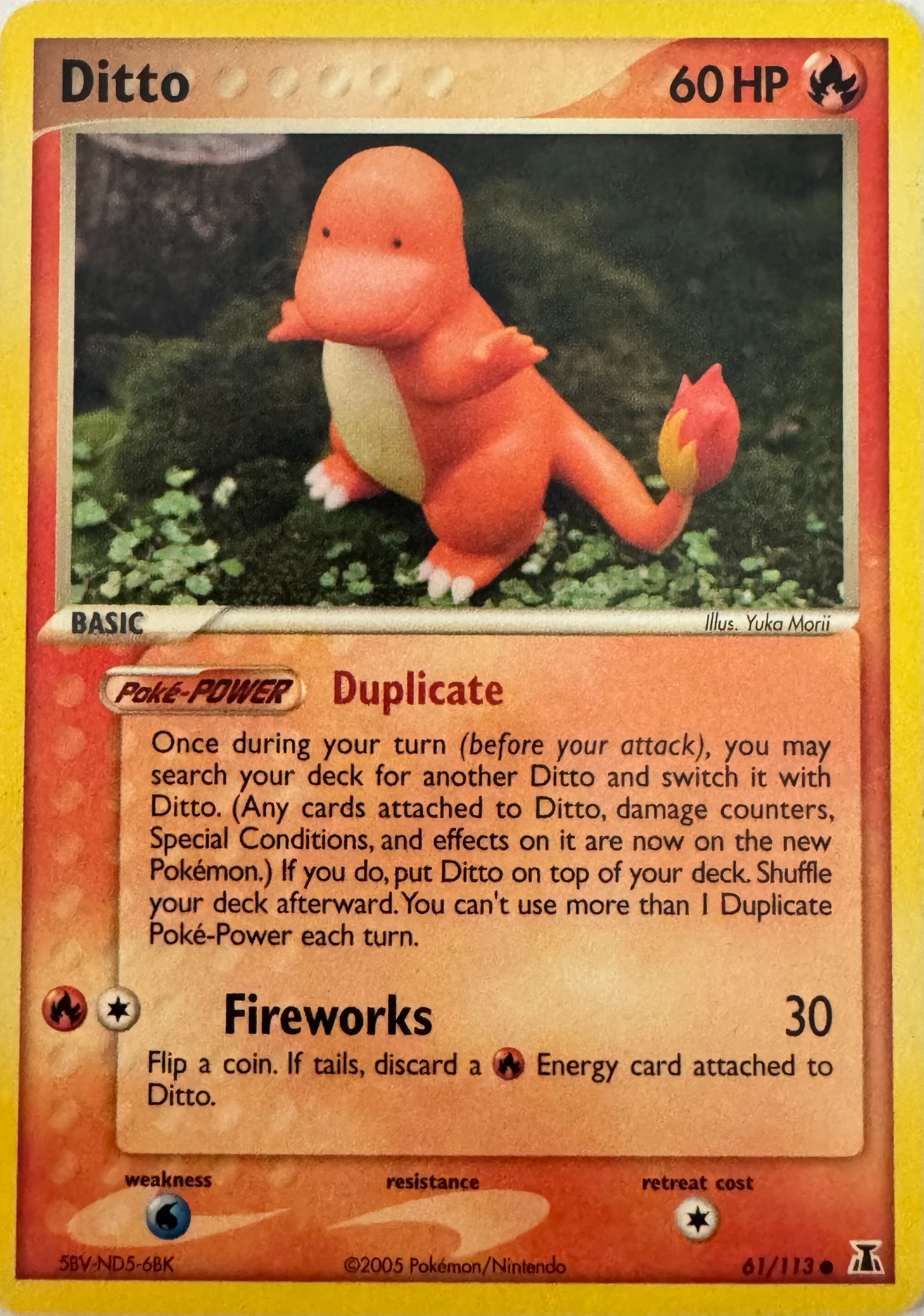 Pokemon Tcg Ditto (Charmander) 61/113