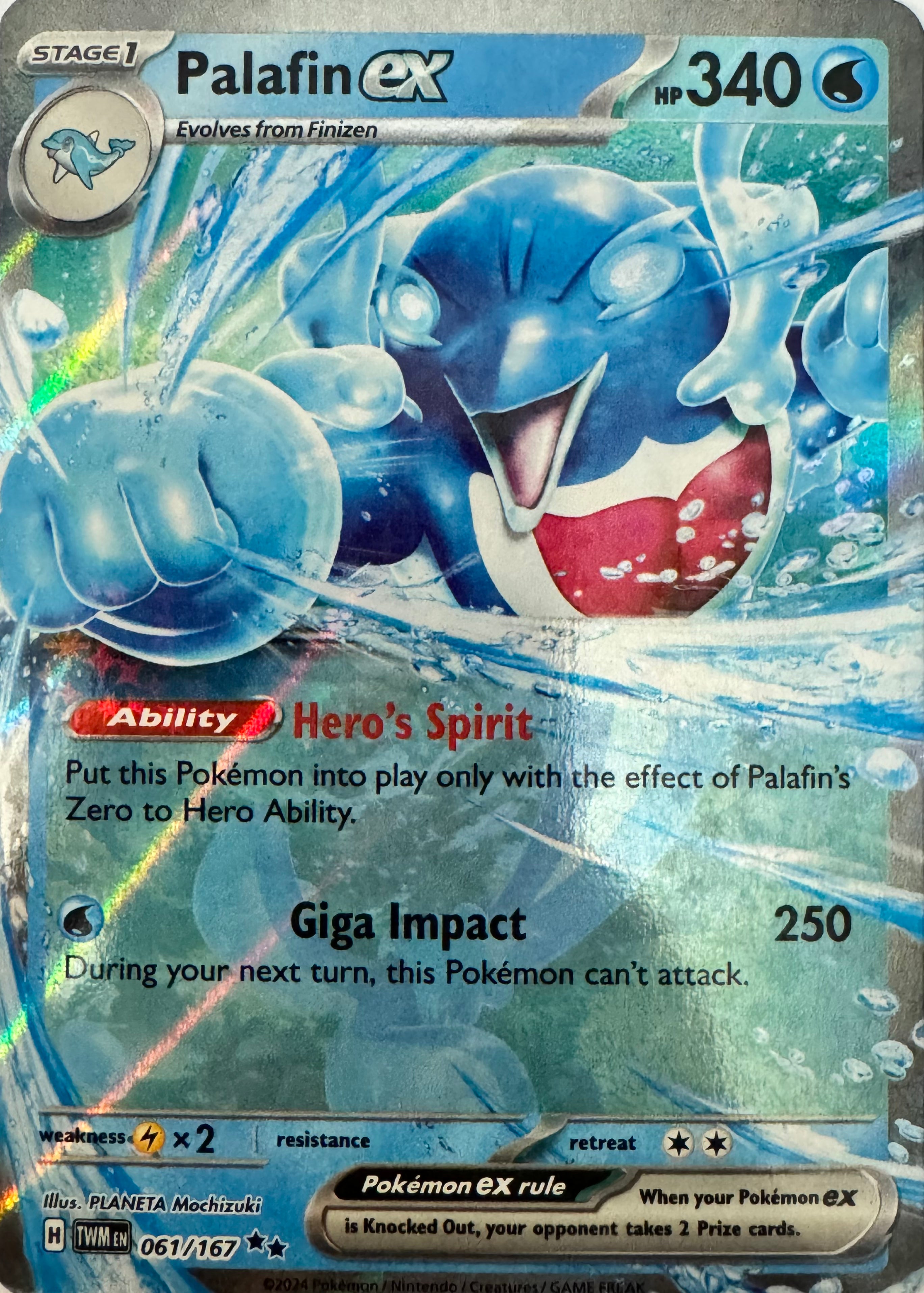 Pokemon Tcg Palafin Ex 061/167