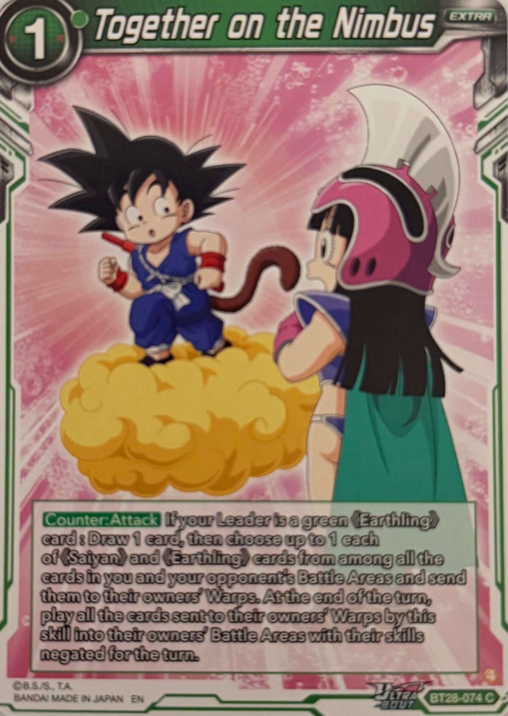 Dragon Ball Tcg Together On The Nimbus BT28-074