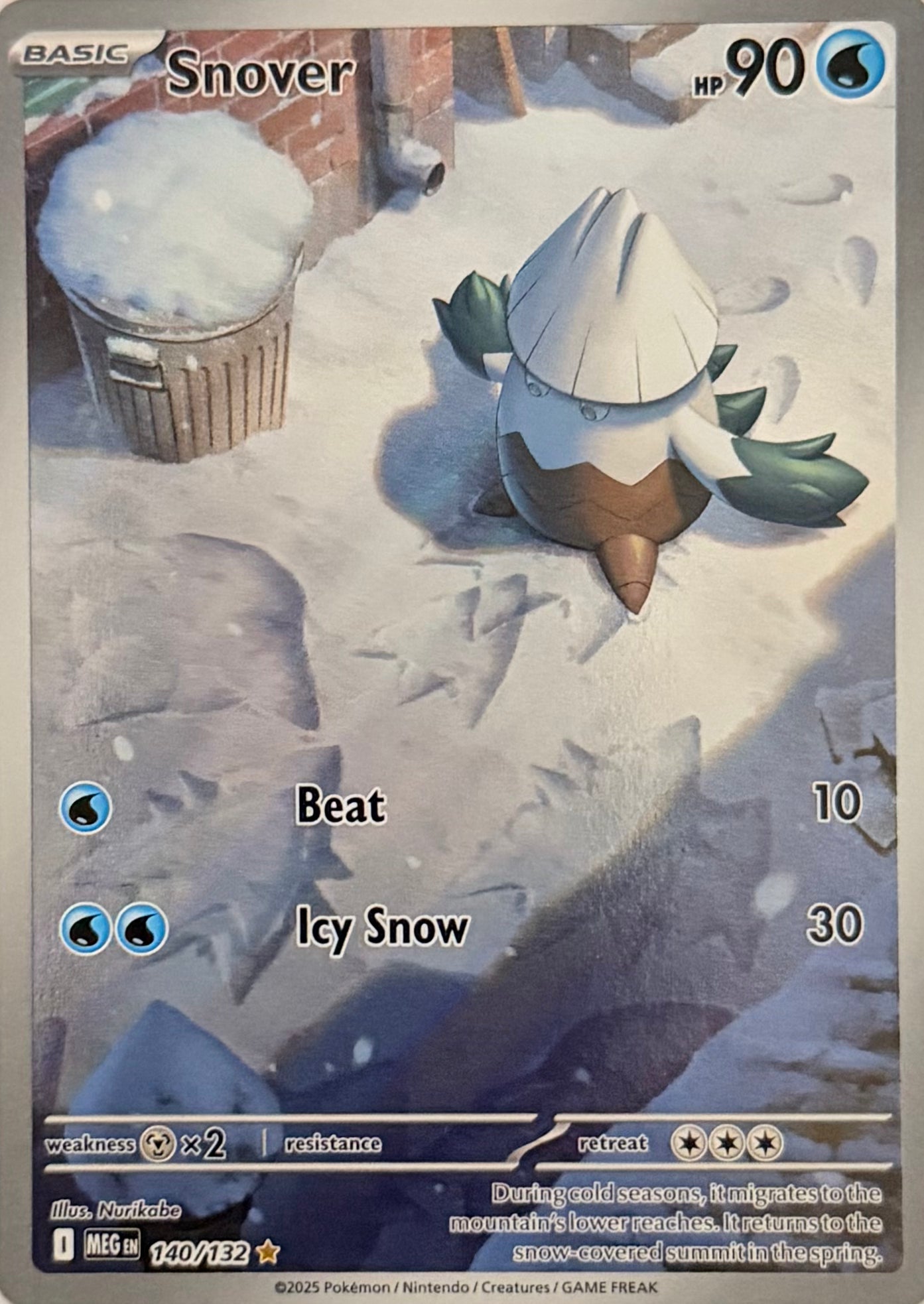 Pokemon Tcg Snover 140/132