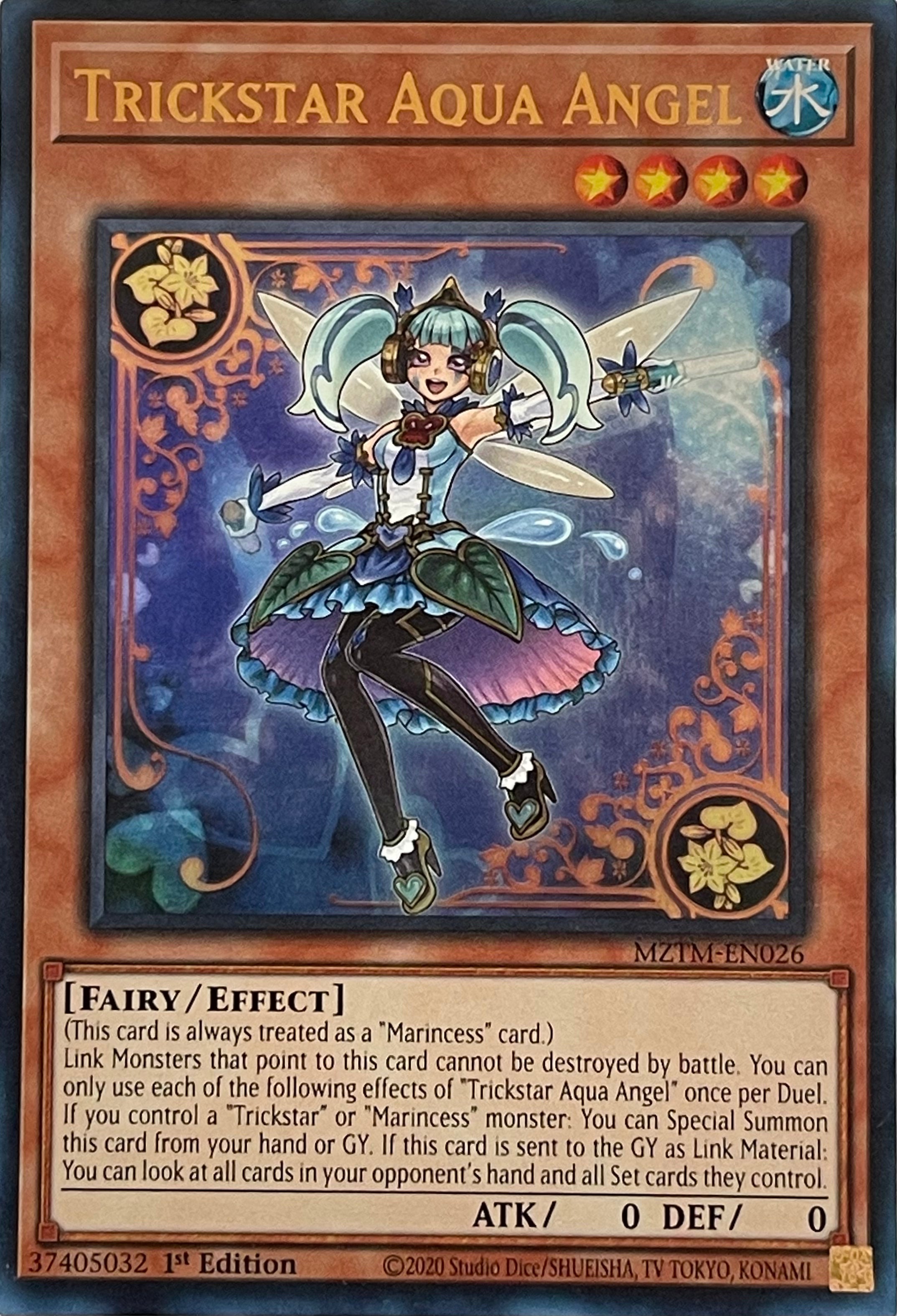 Yugioh! Trickstar Aqua Angel MZTM-EN026 1st Edition Ultra