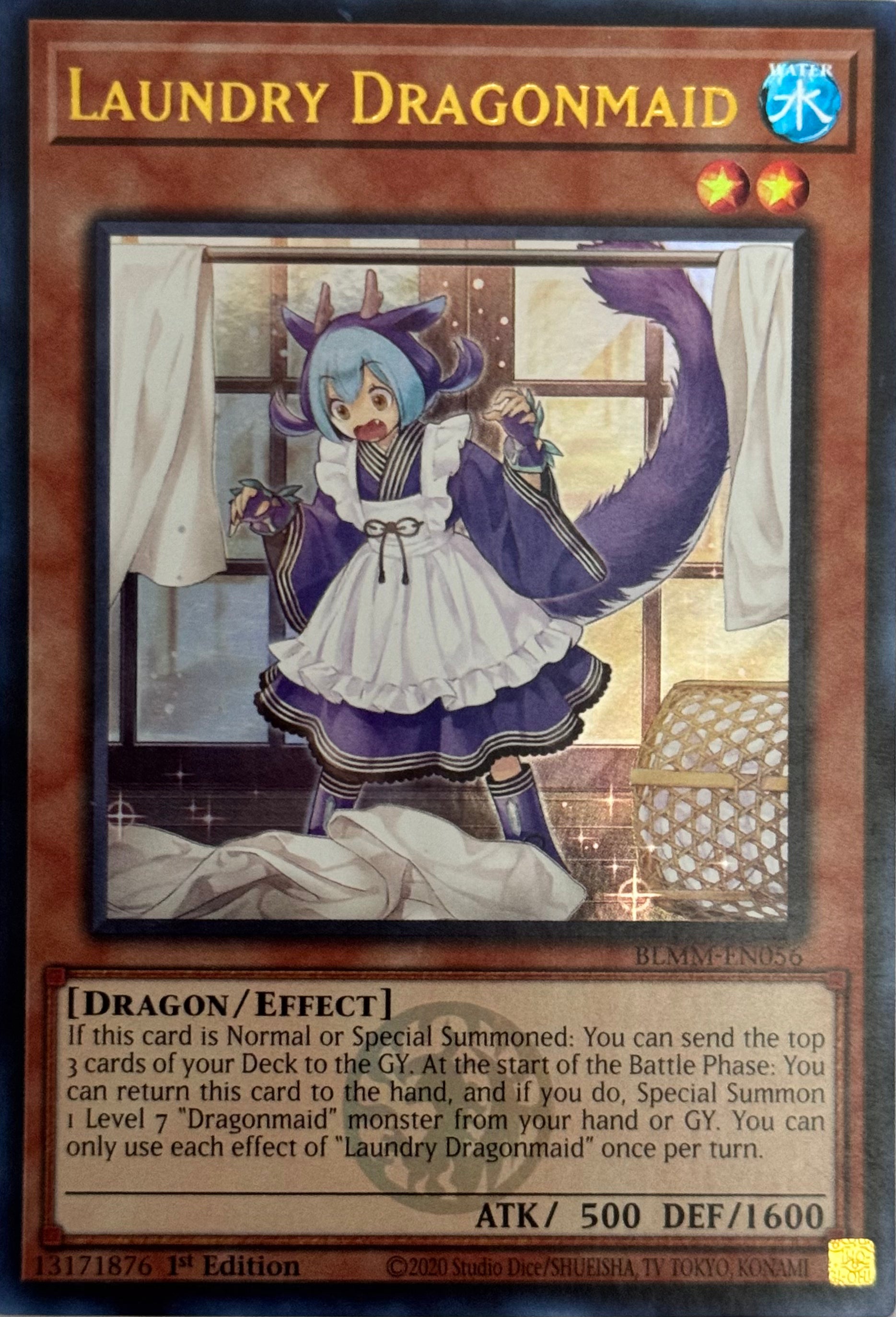 Yugioh! Tcg Laundry Dragonmaid BLMM-EN056 1st Edition Ultra