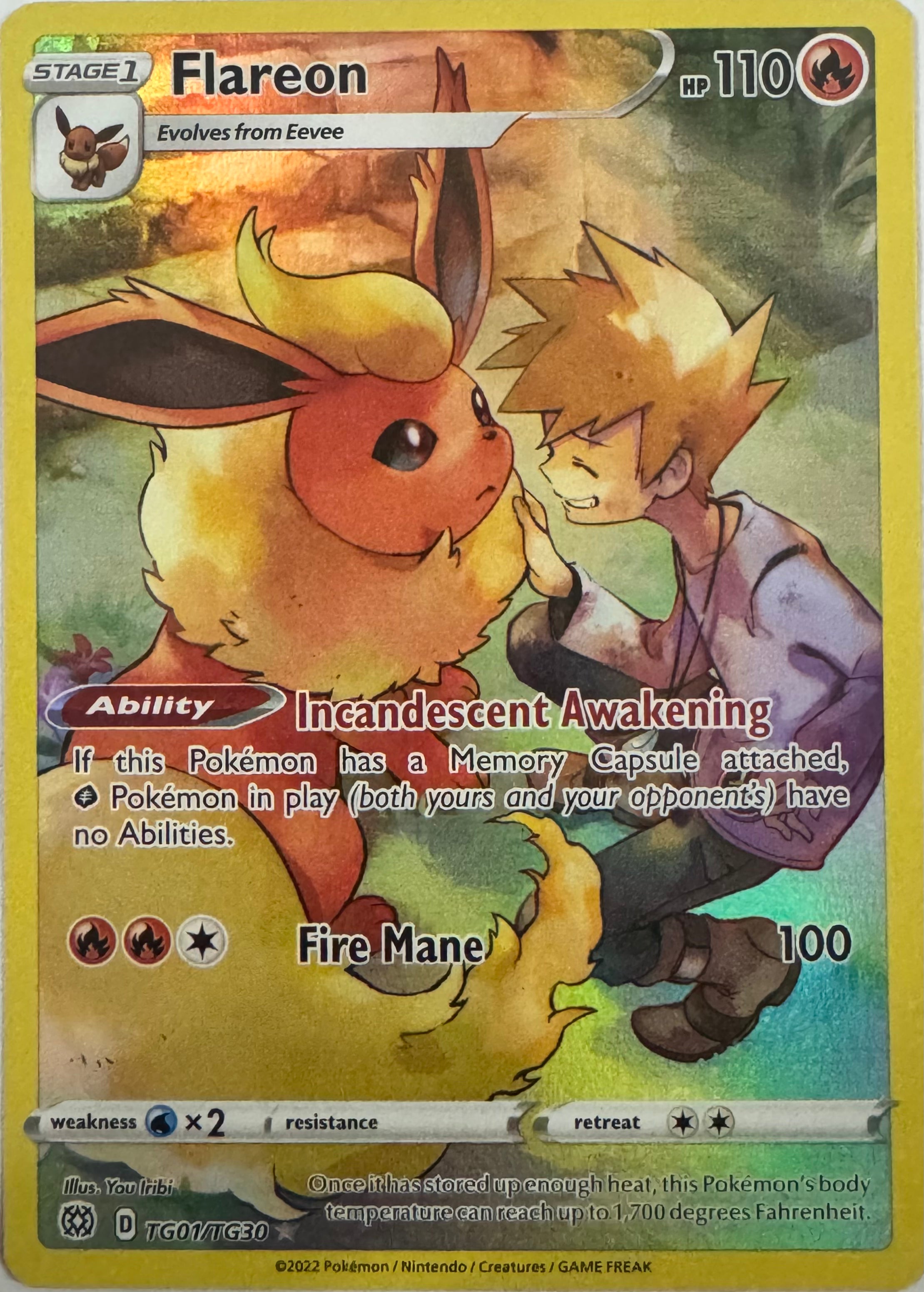 Pokemon Tcg Flareon Tg01/tg30