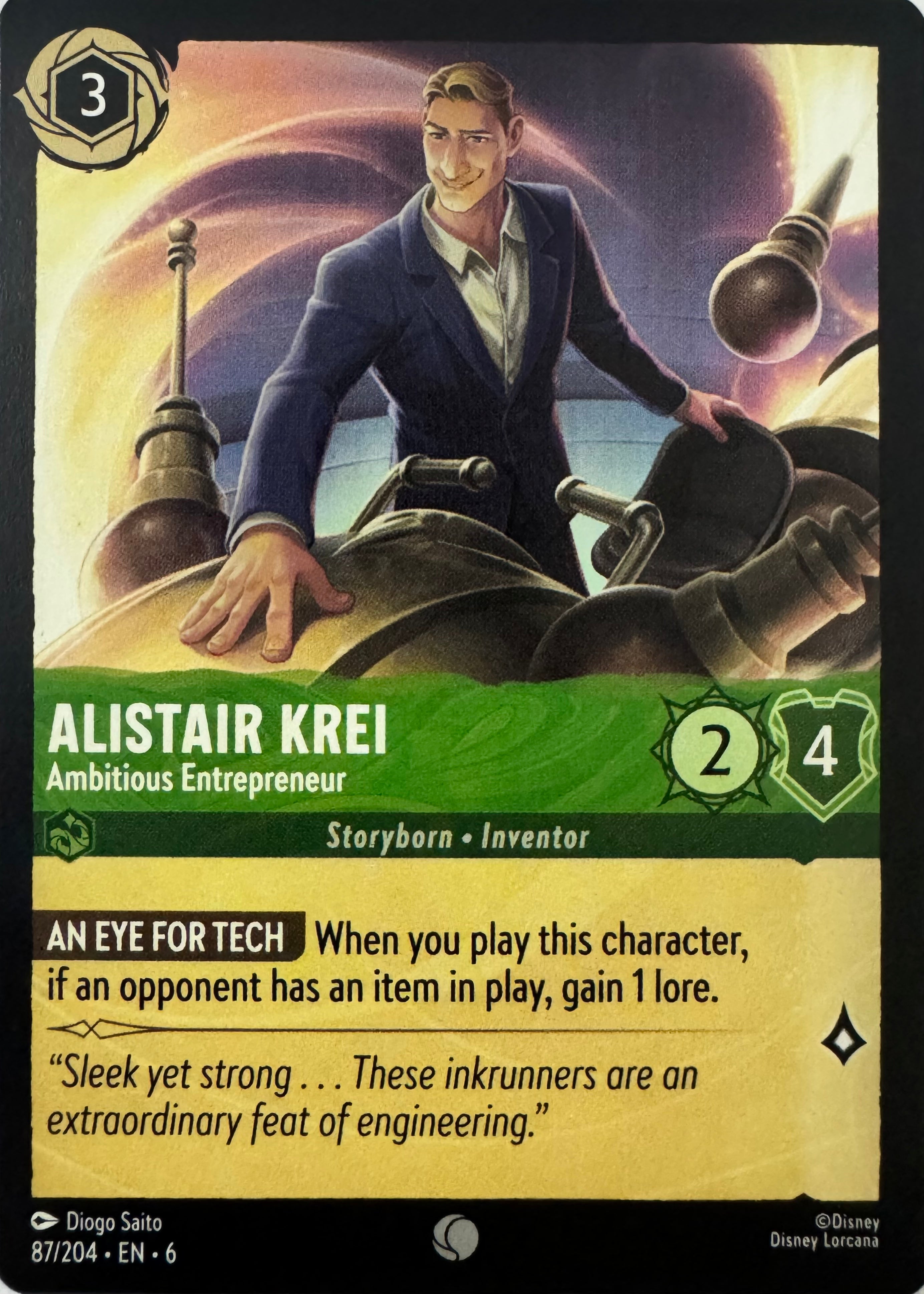 Disney Lorcana Alistair Krei 87/204