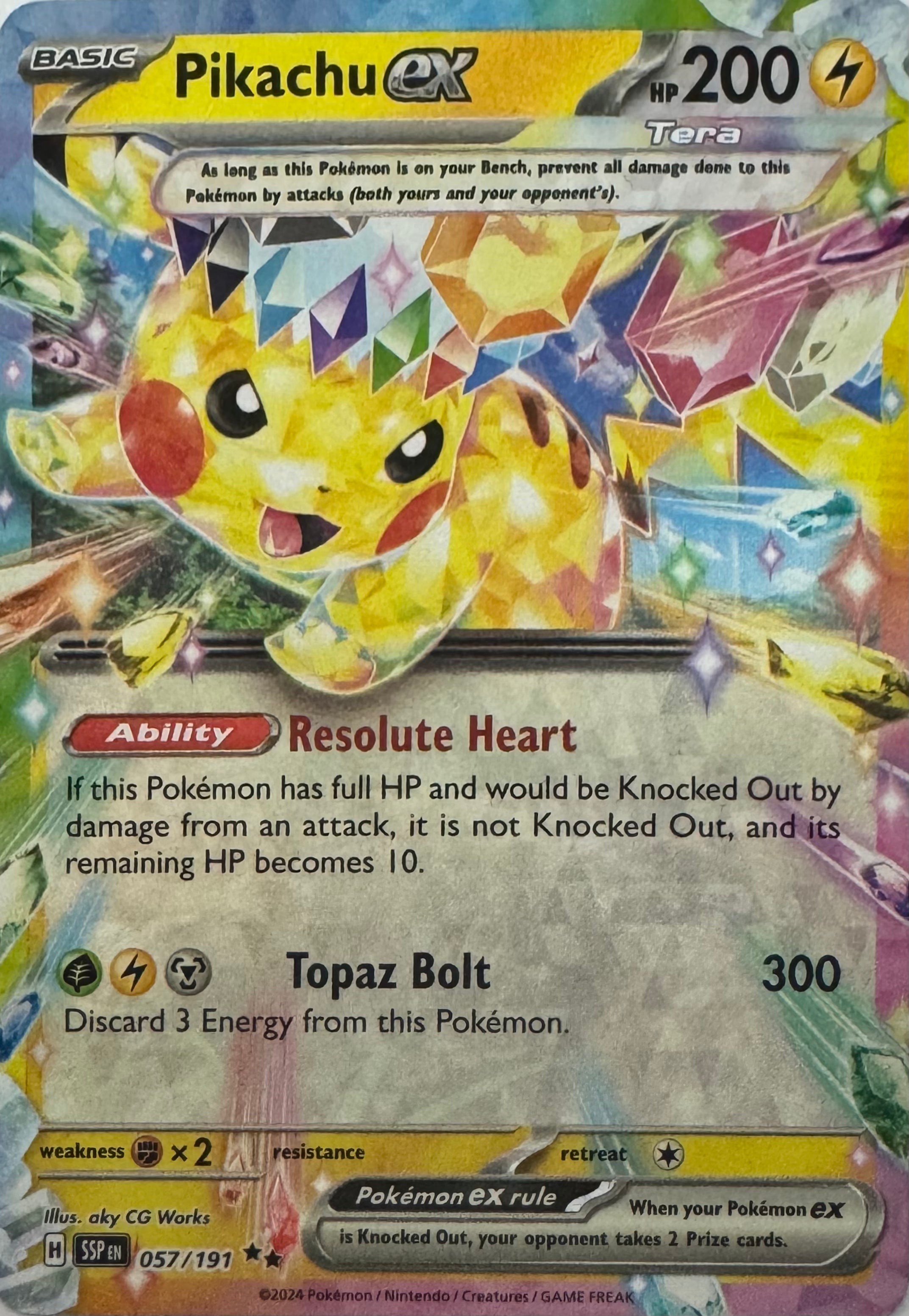 Pokemon Tcg Pikachu Ex 057/191