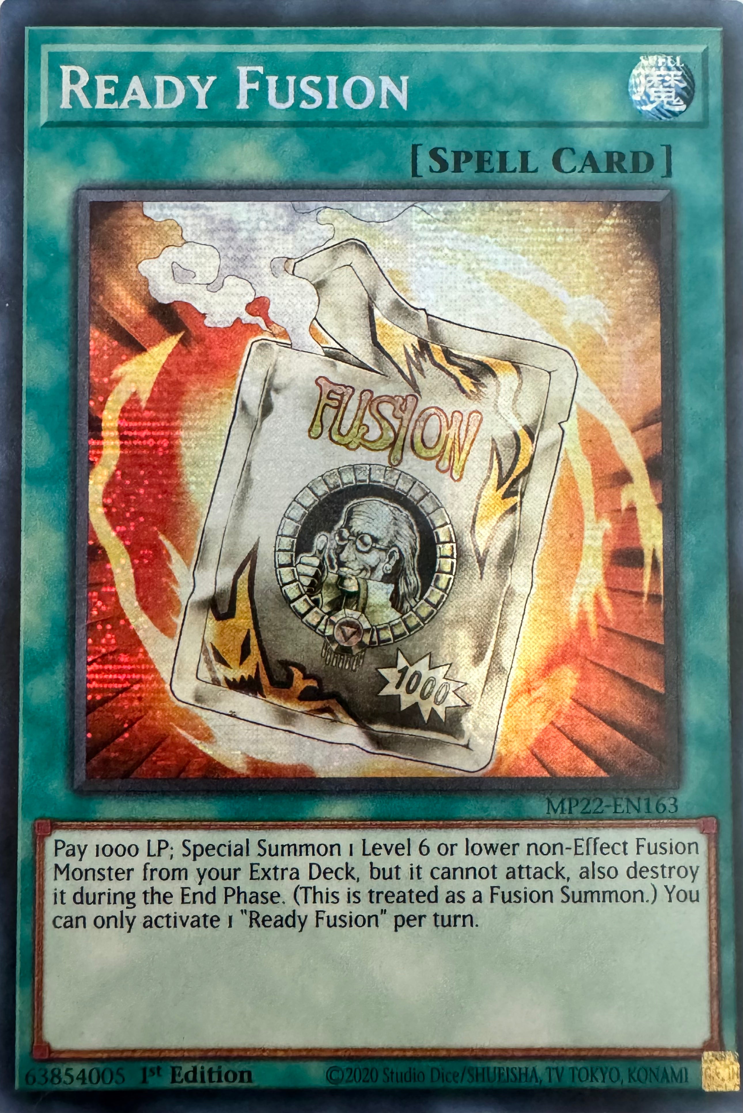 Yugioh! Ready Fusion Mp22-en163 1st Edition Prismatic