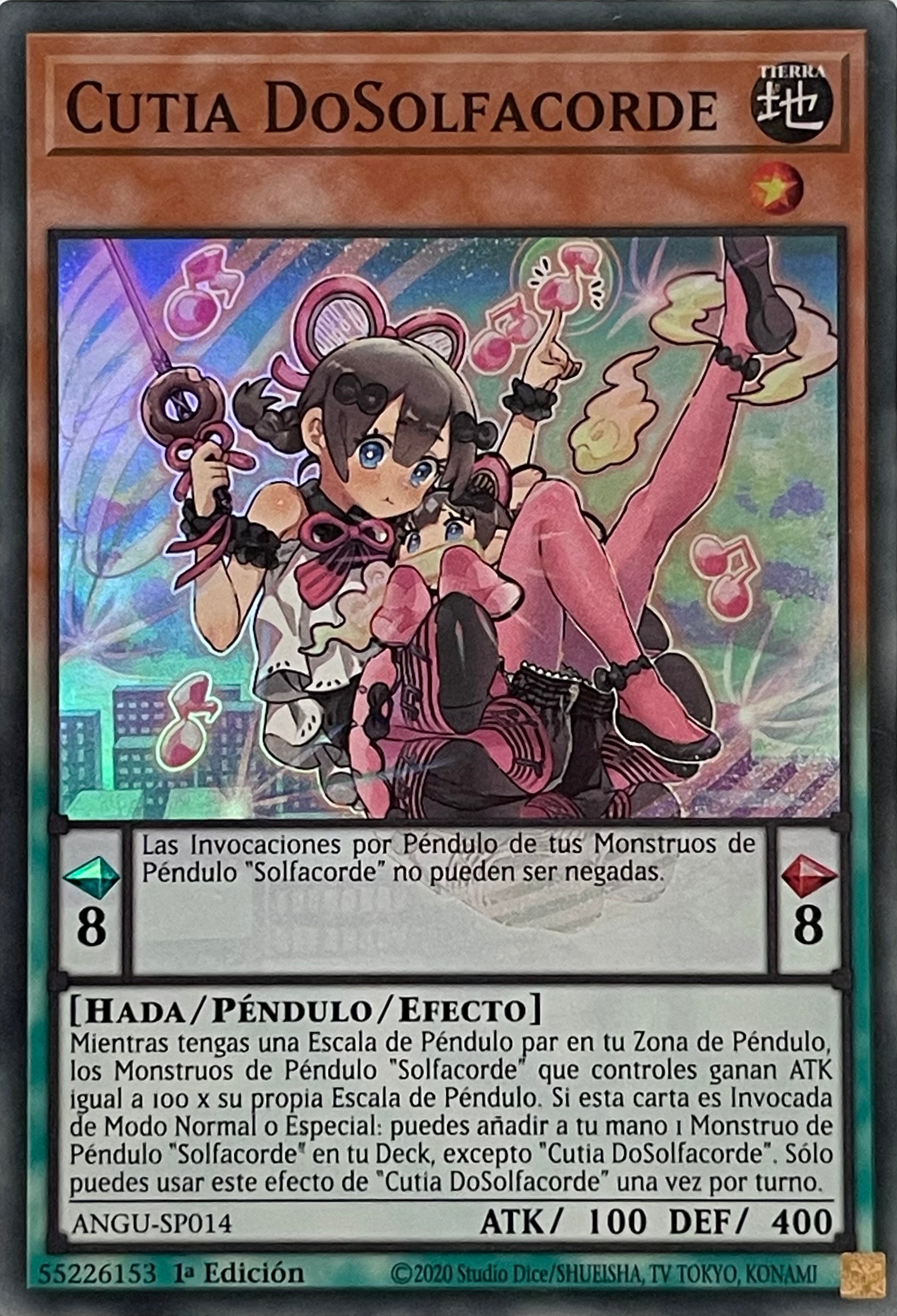 Yugioh! Cutia DoSolfacorde ANGU-SP014 1ra Edición Súper