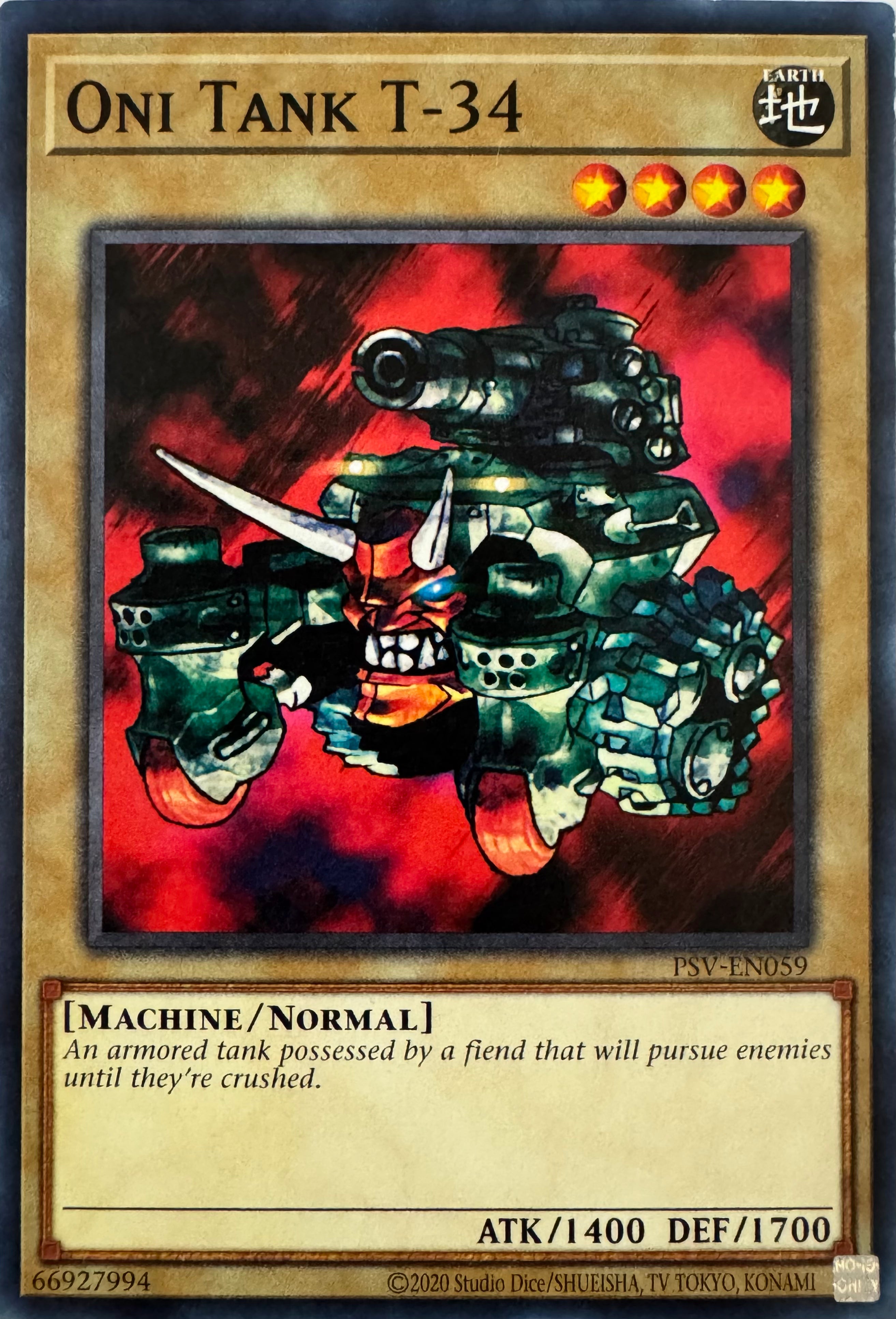 Yugioh! Oni Tank T-34 Psv-en059