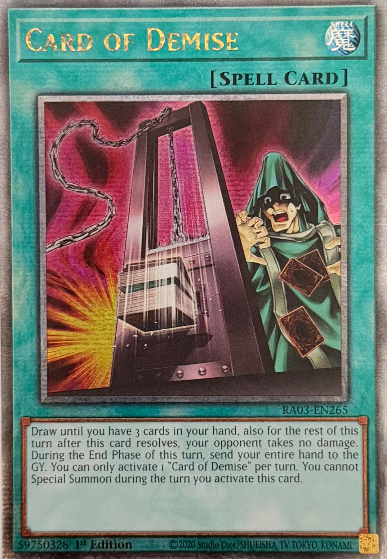 Yugioh! Card Of Demise RA03-EN265 Quarter Century