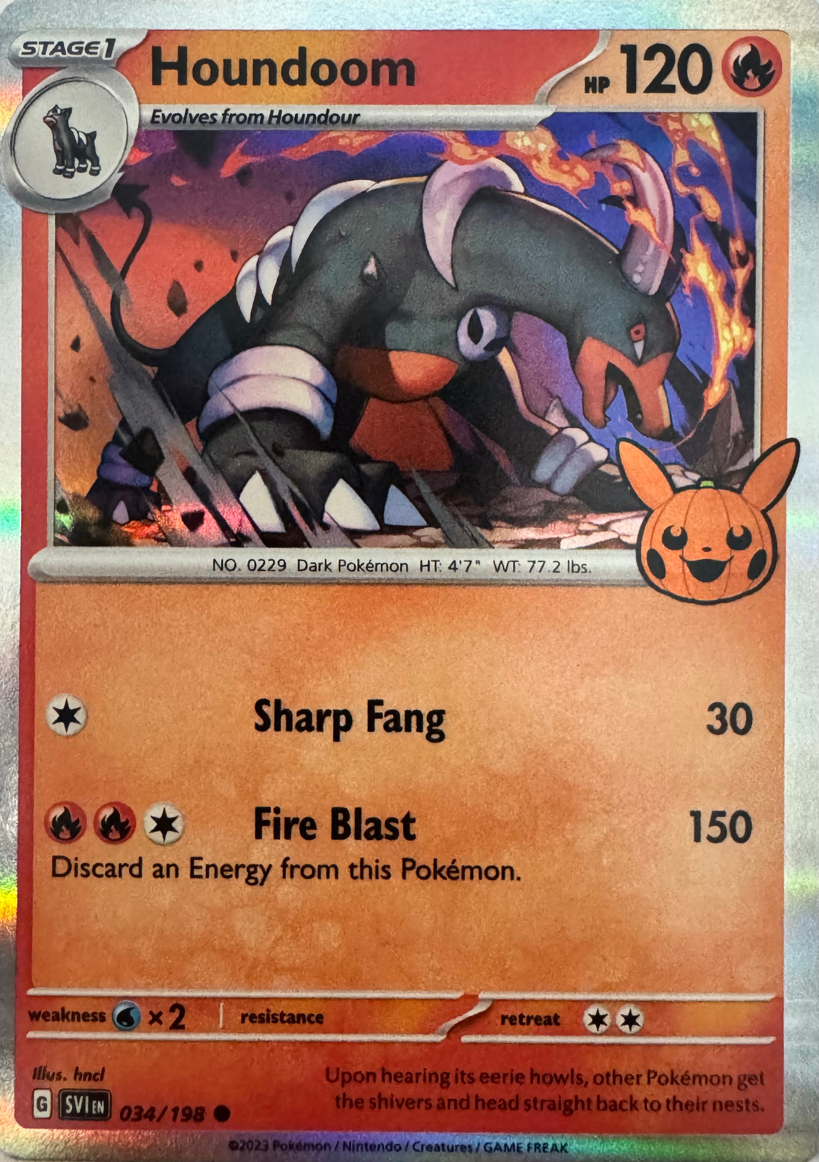 Pokemon Tcg Houndoom 034/198 Holo (TTBB23)