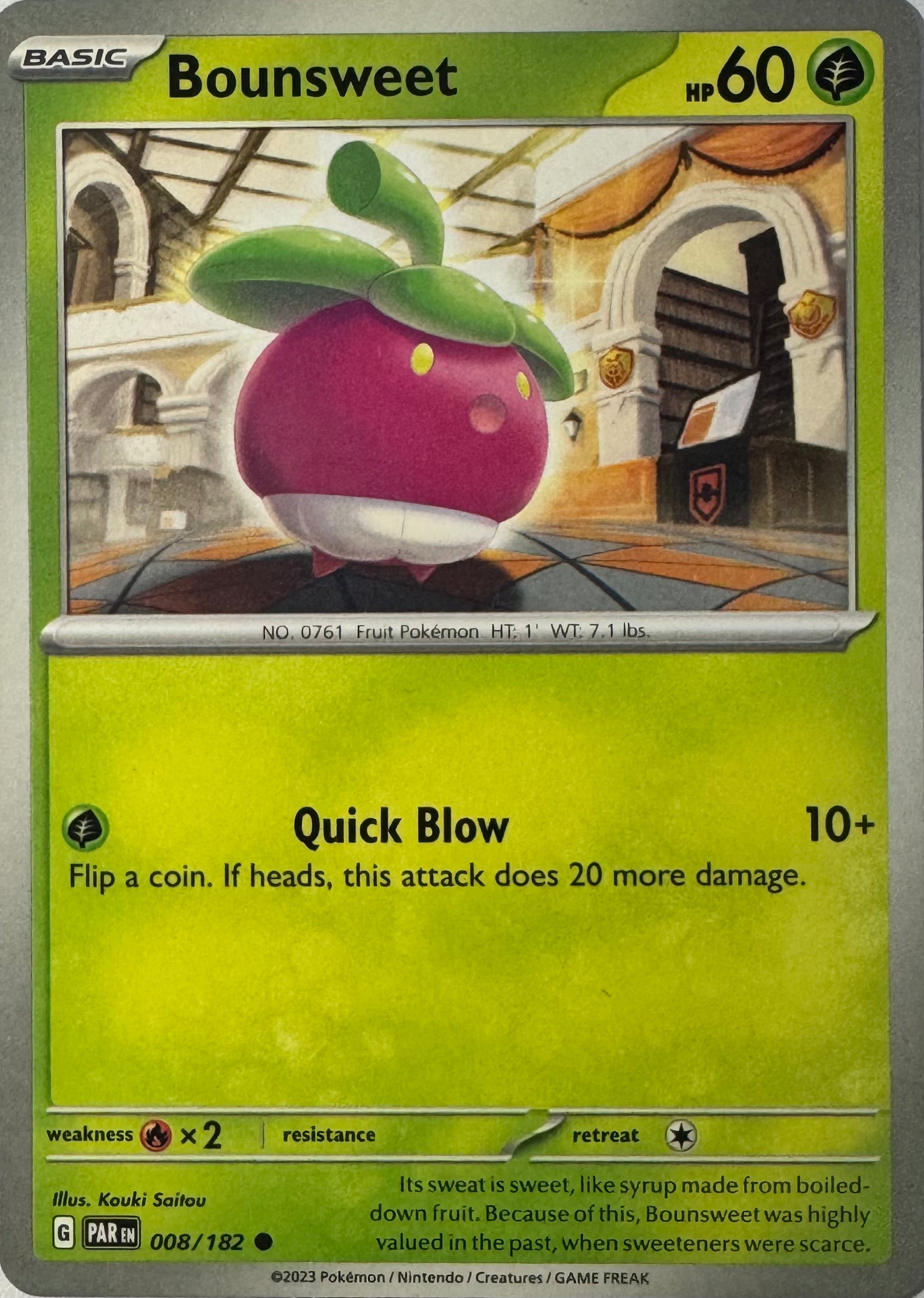 Pokemon Tcg Bounsweet 008/182
