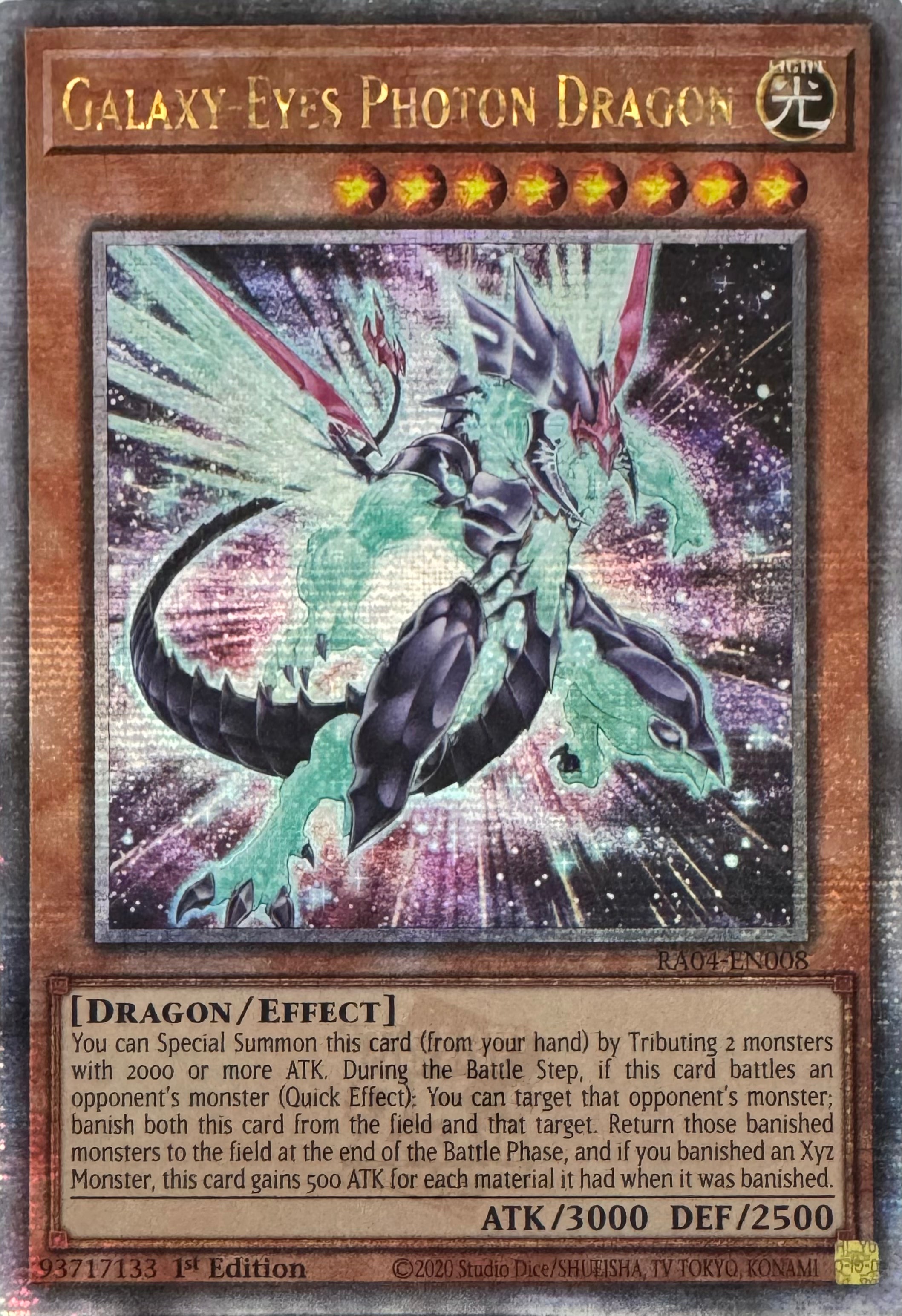 Yugioh! Galaxy-Eyes Photon Dragon Ra04-en008 1st Edition Quarter