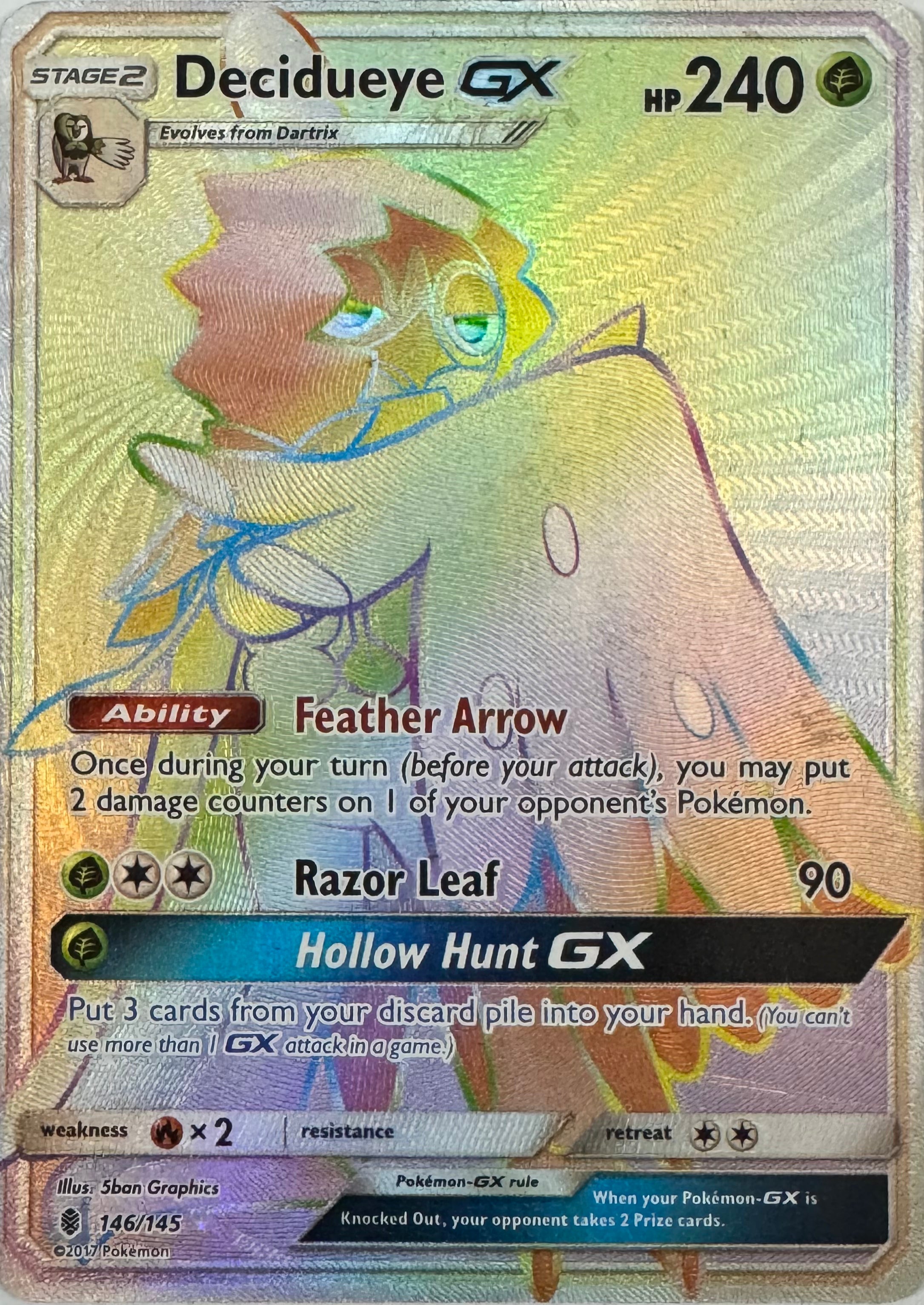 Pokemon Tcg Decidueye Gx 146/145