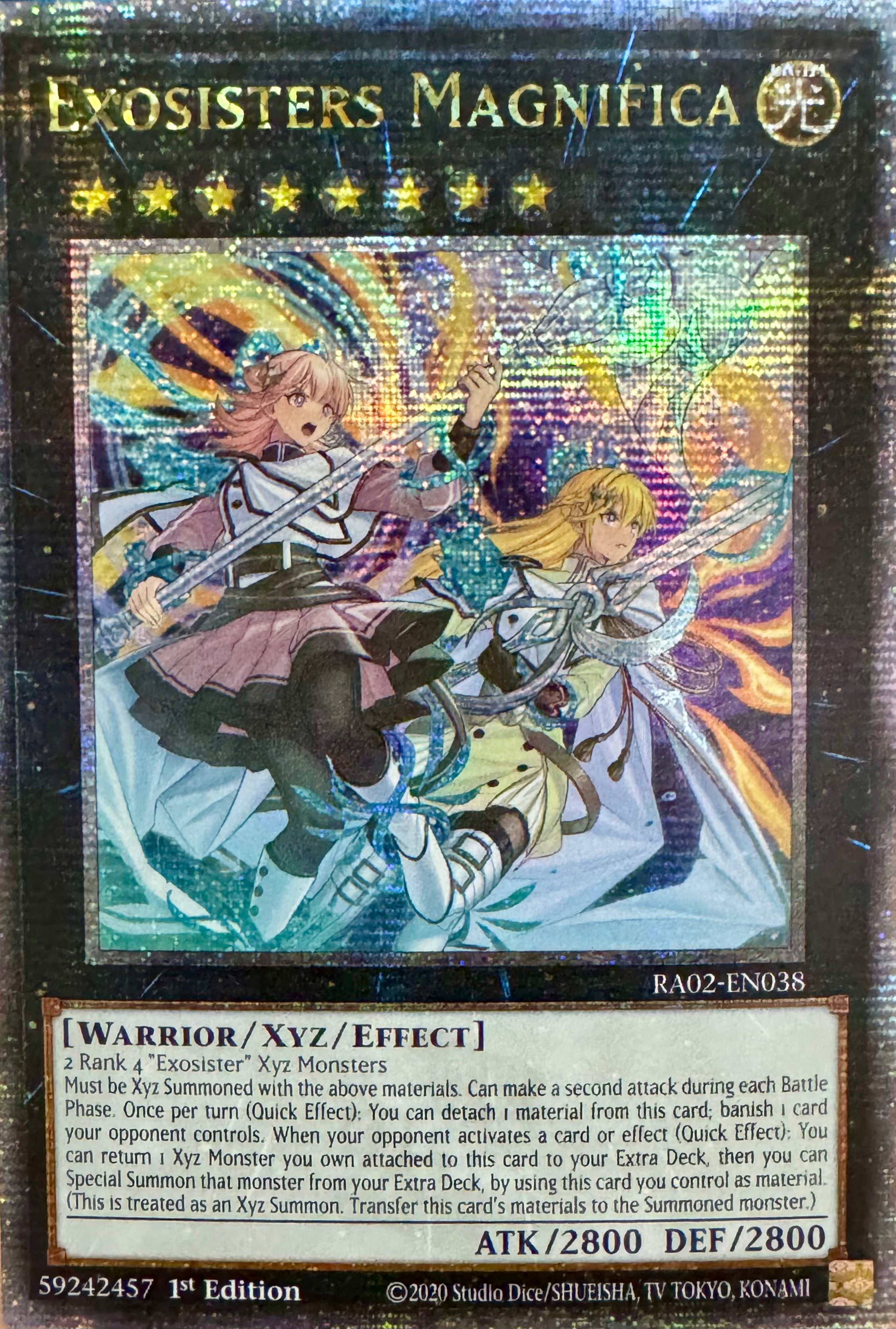 Yugioh! Exosisters Magnifica Ra03-en038 Quarter Century 1st Edition
