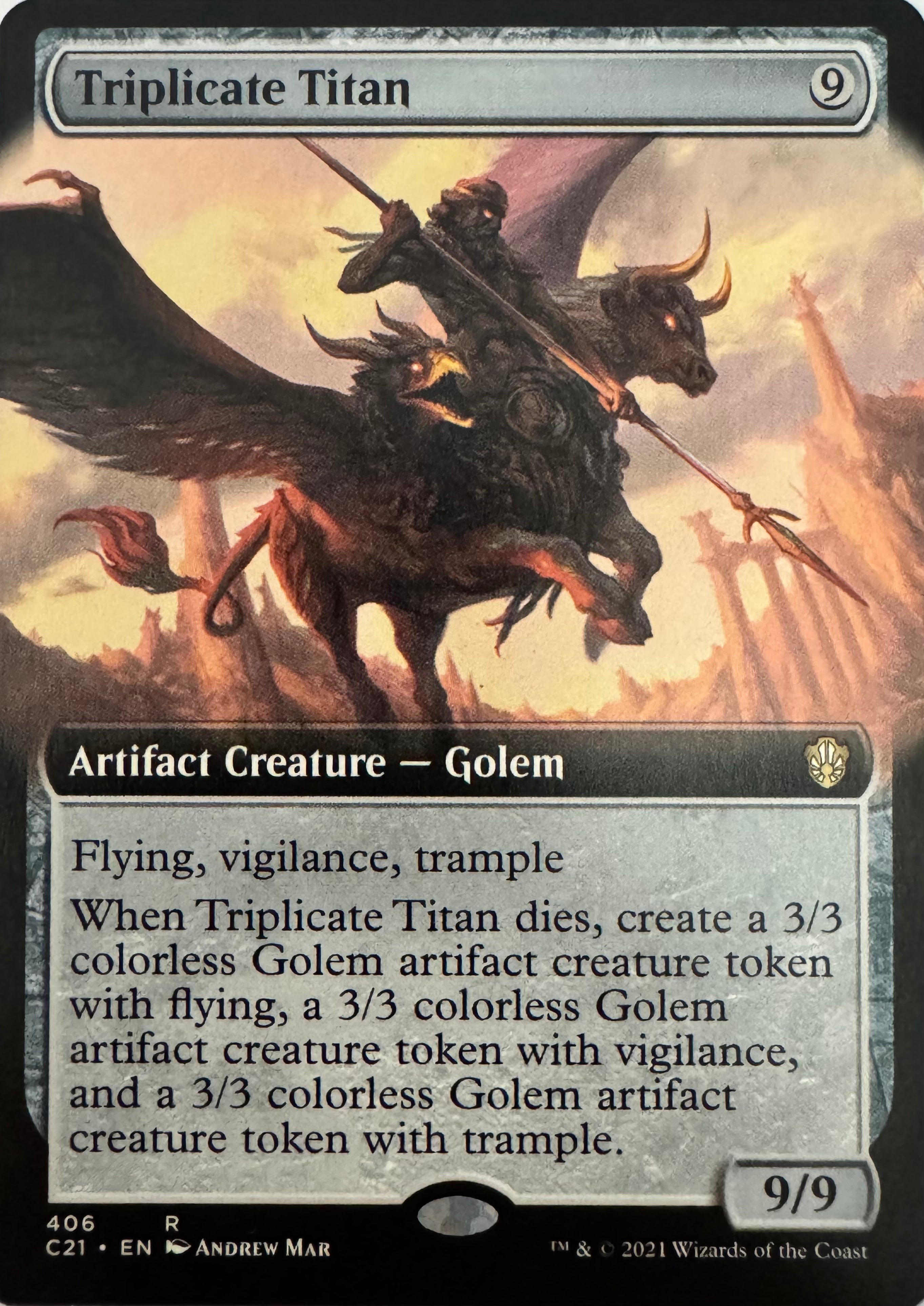 Magic Triplicate Titan 406 Rare (Extended Art)