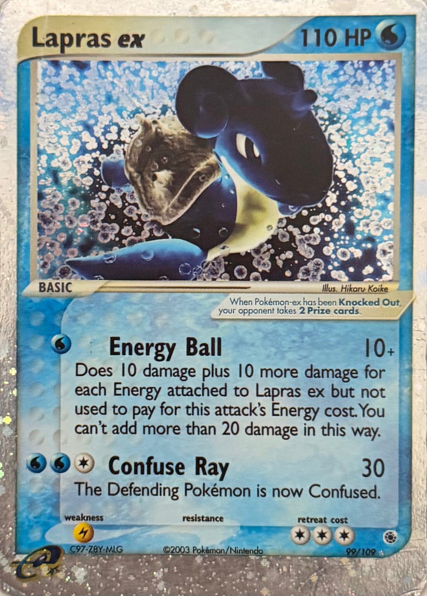 Pokemon Tcg Lapras Ex 99/109 Damage