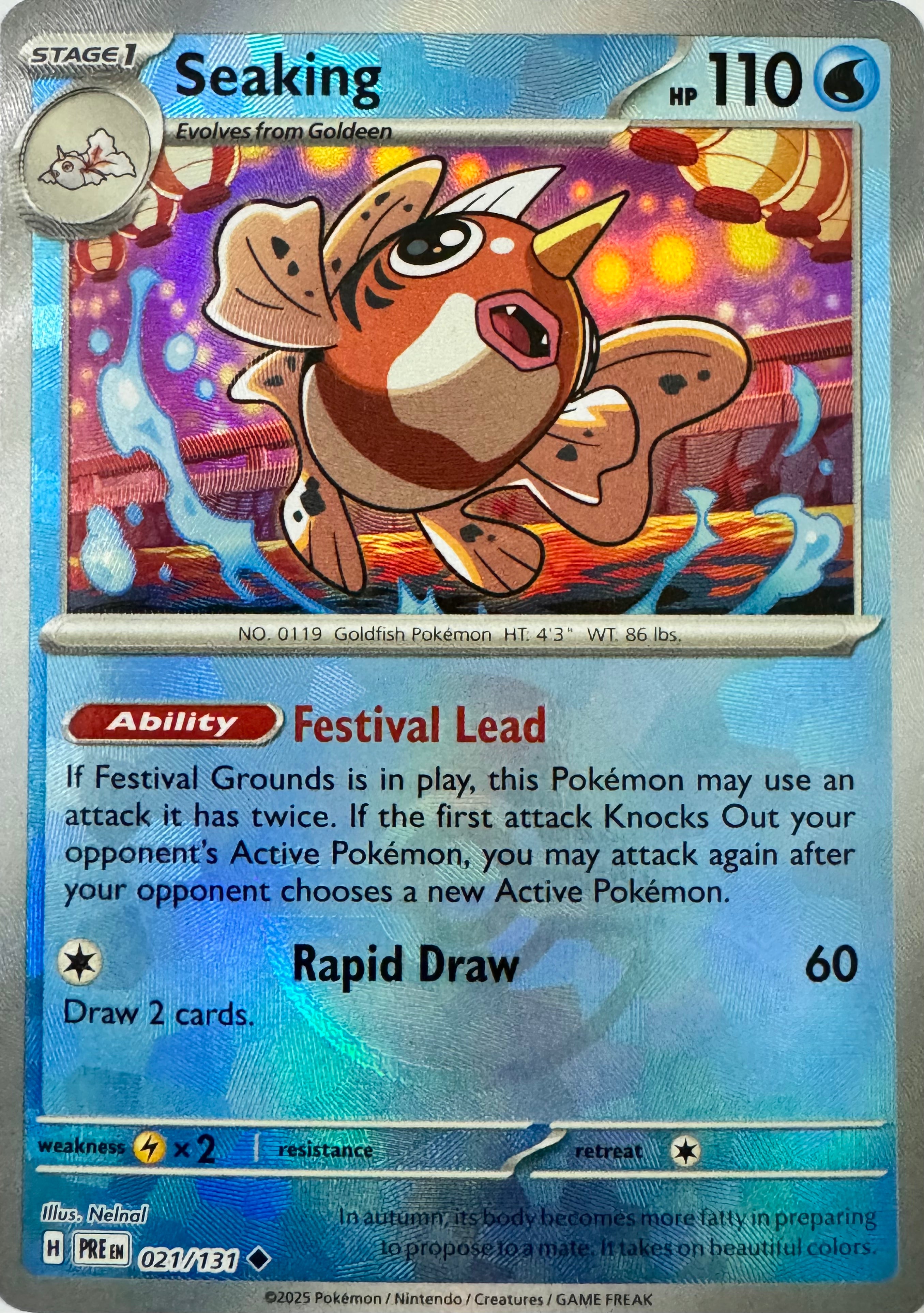 Pokemon Tcg Seaking 021/131 (Poke Ball)