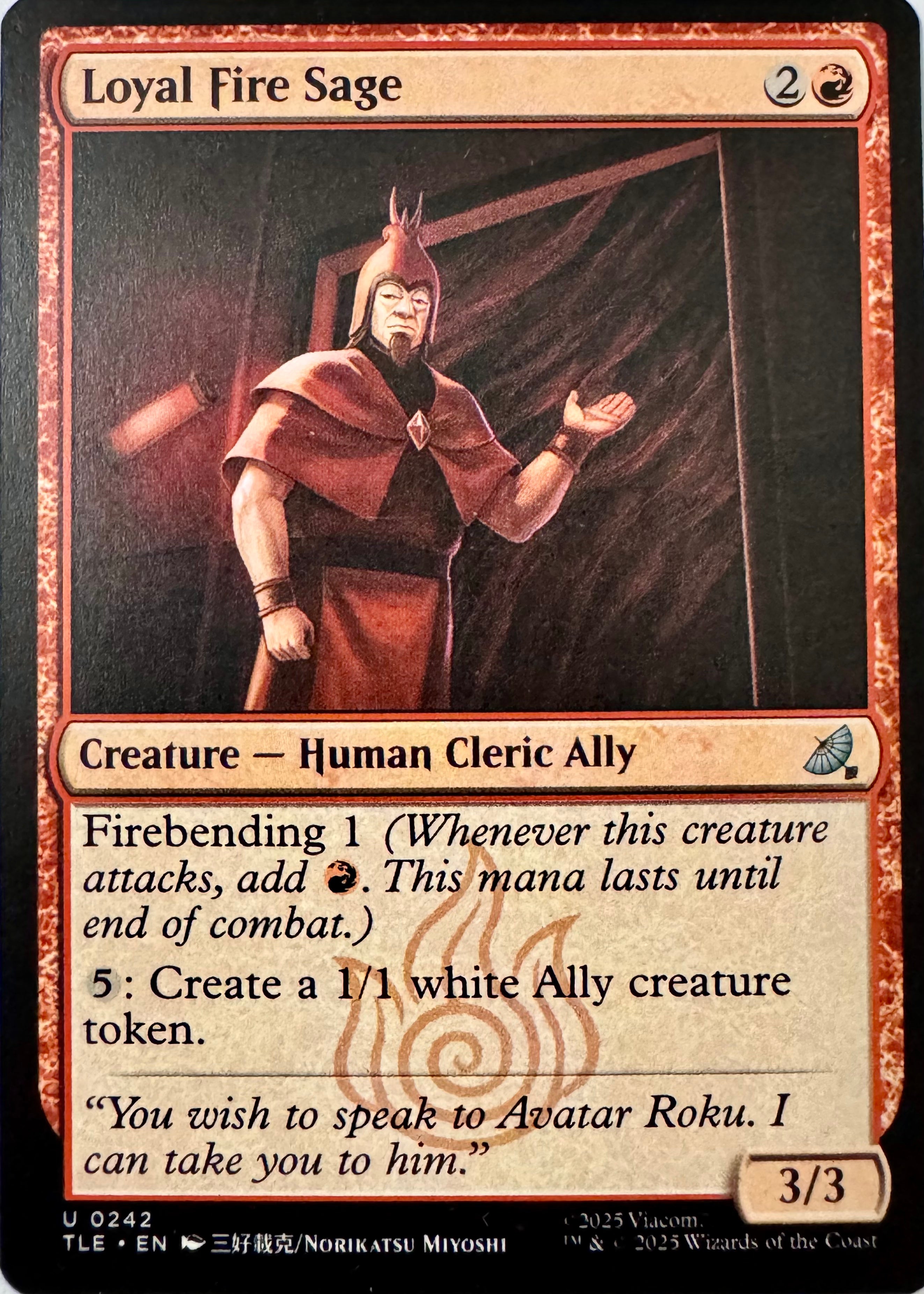 Magic Tcg Loyal Fire Sage 0242
