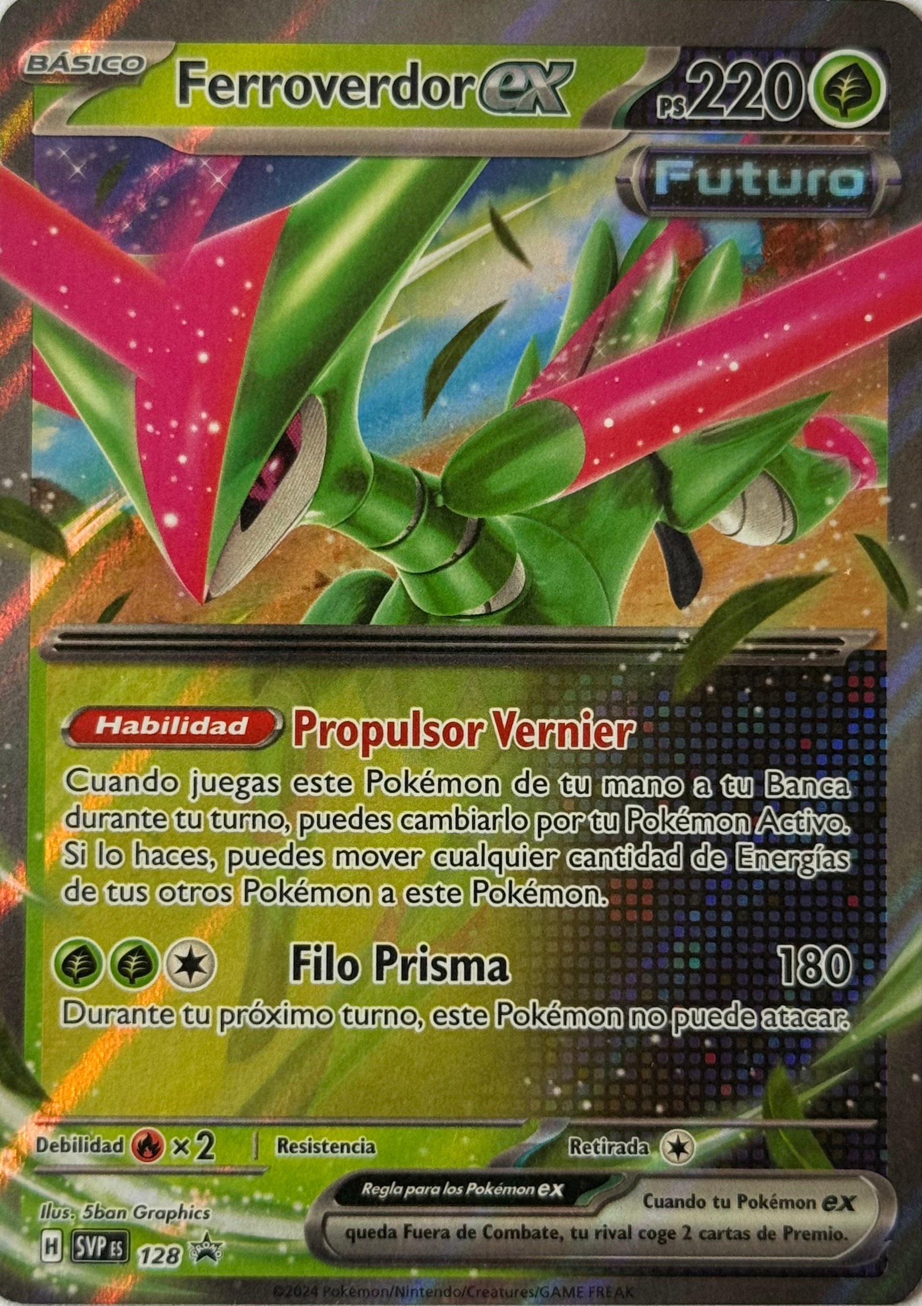 Pokemon Tcg Ferroverdor Ex 128 Promo (Español)