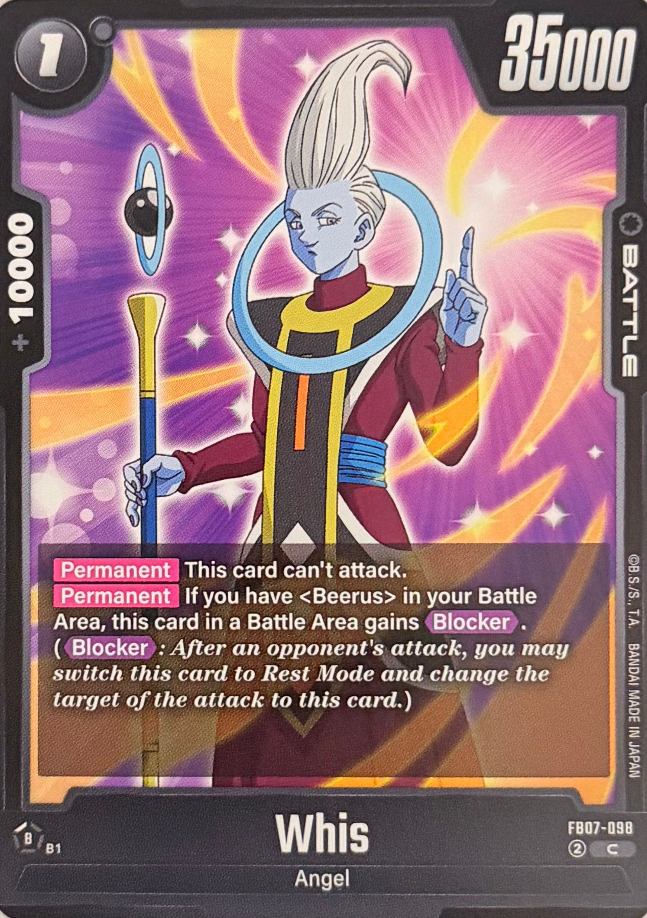 Dragon Ball Tcg Whis FB07-098