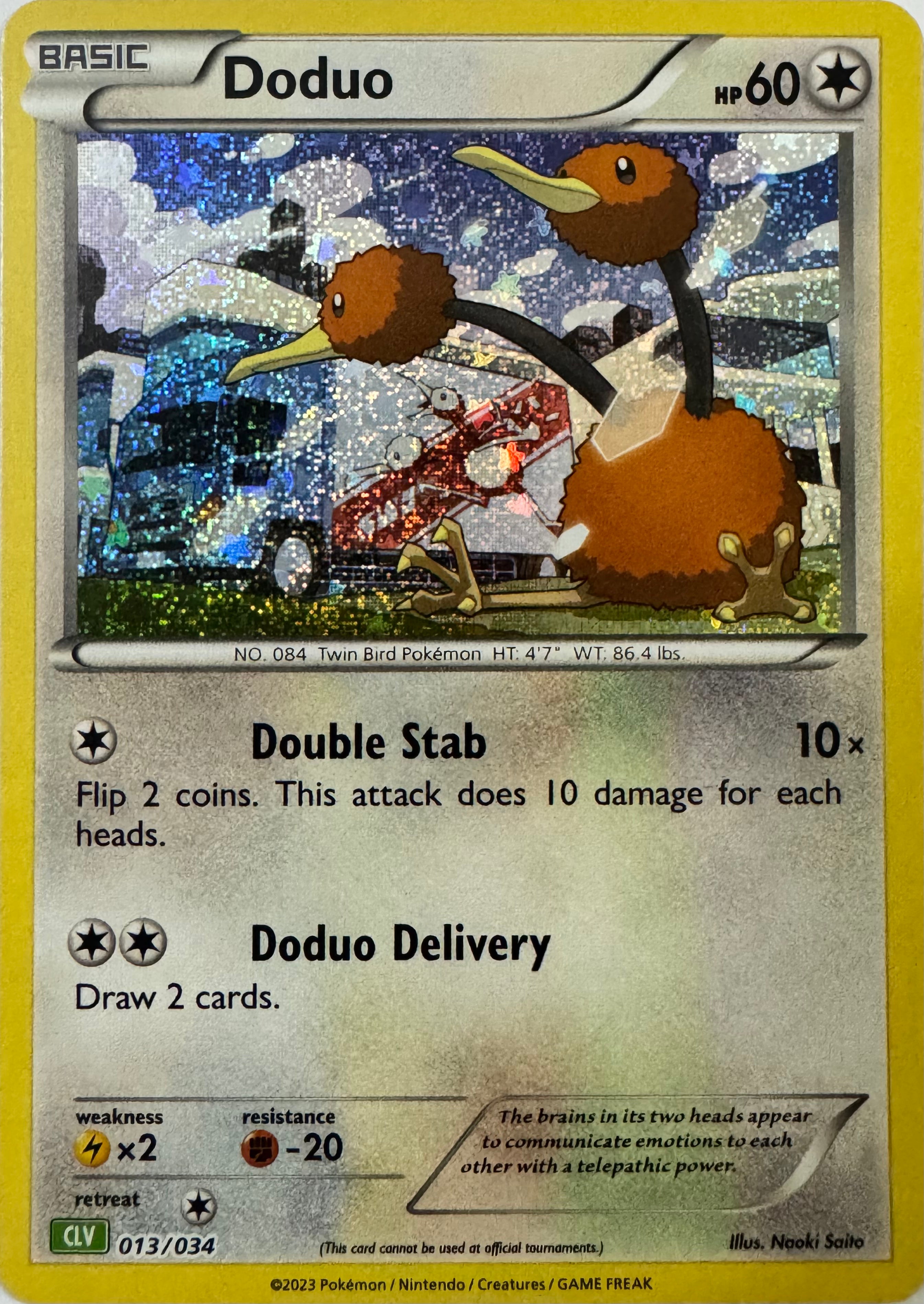 Pokemon Tcg Doduo 013/034 Holo (CLC)