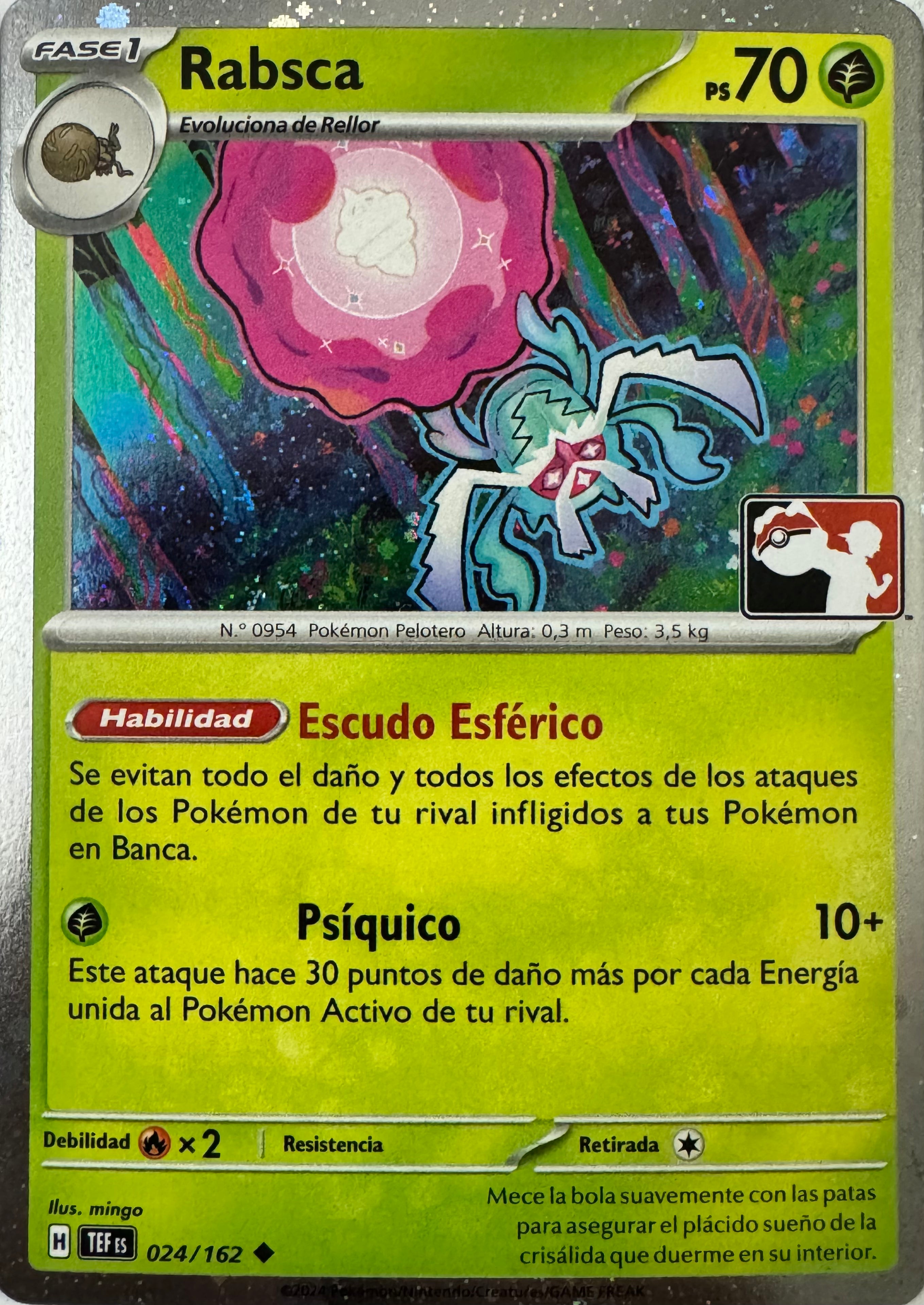 Pokemon Tcg Rabsca 024/162 Holo Cosmos (Liga) (Español)