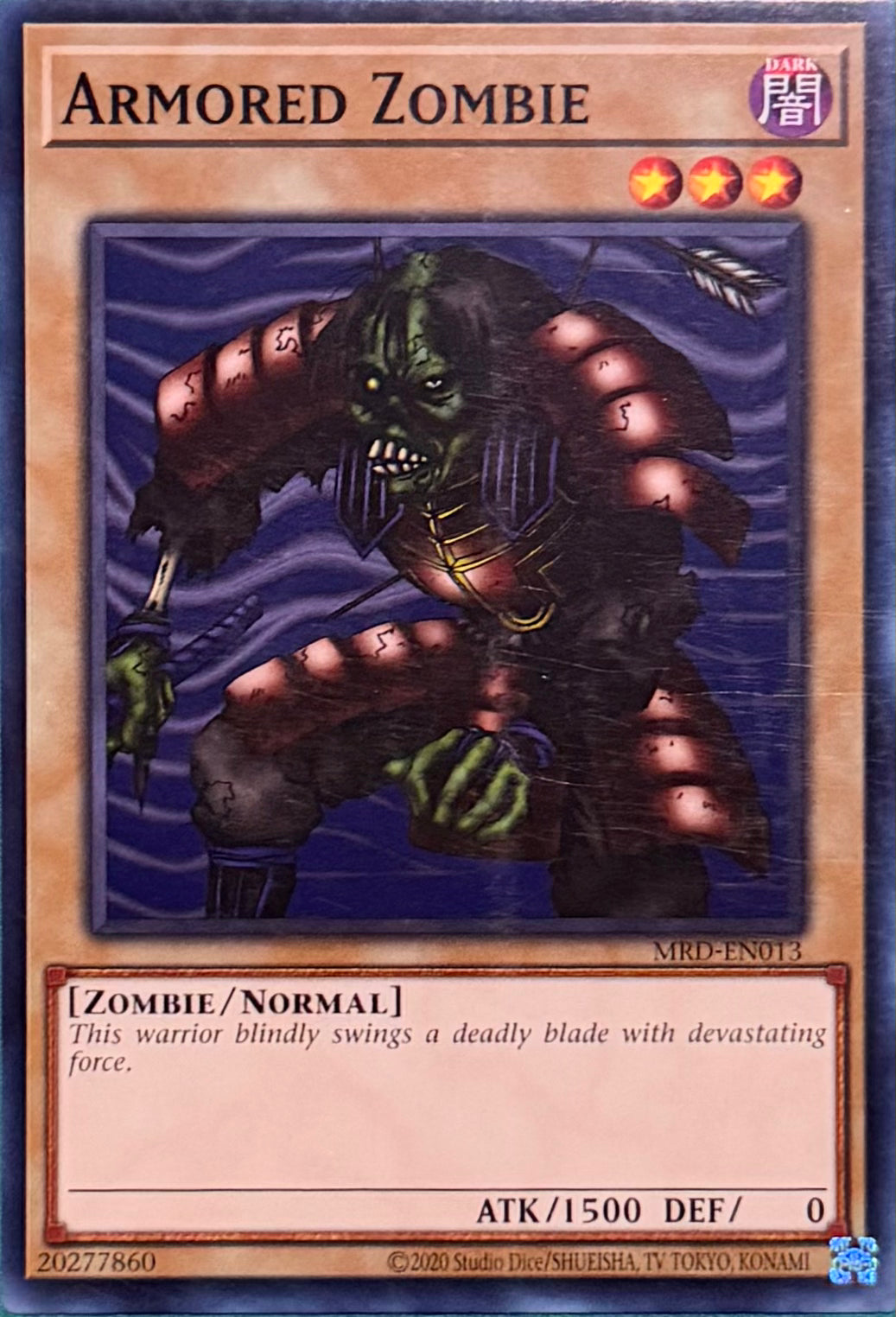Yugioh! Armored Zombie MRD-EN013