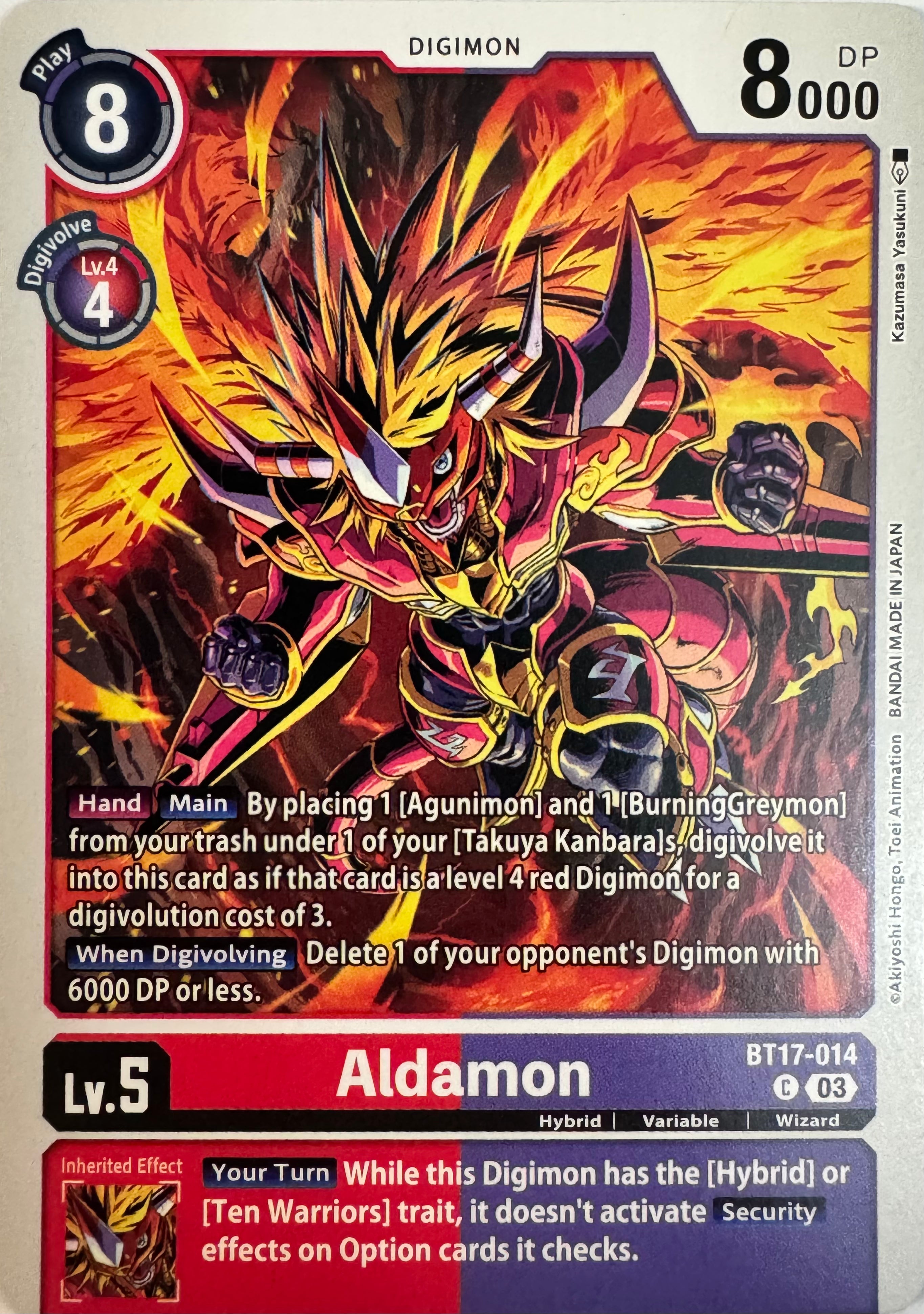 Digimon Tcg Aldamon Bt17-014