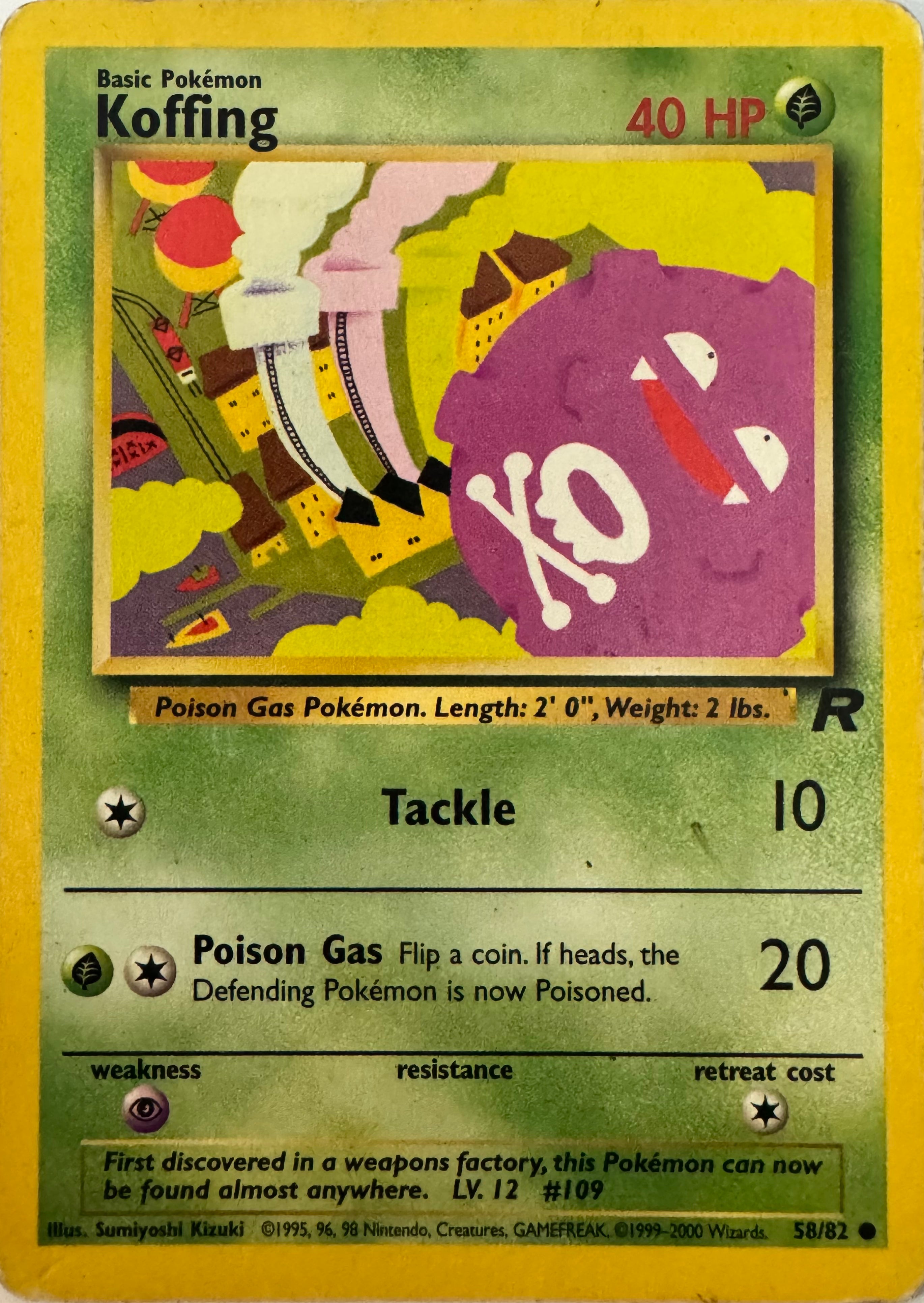 Pokemon Tcg Koffing 58/82
