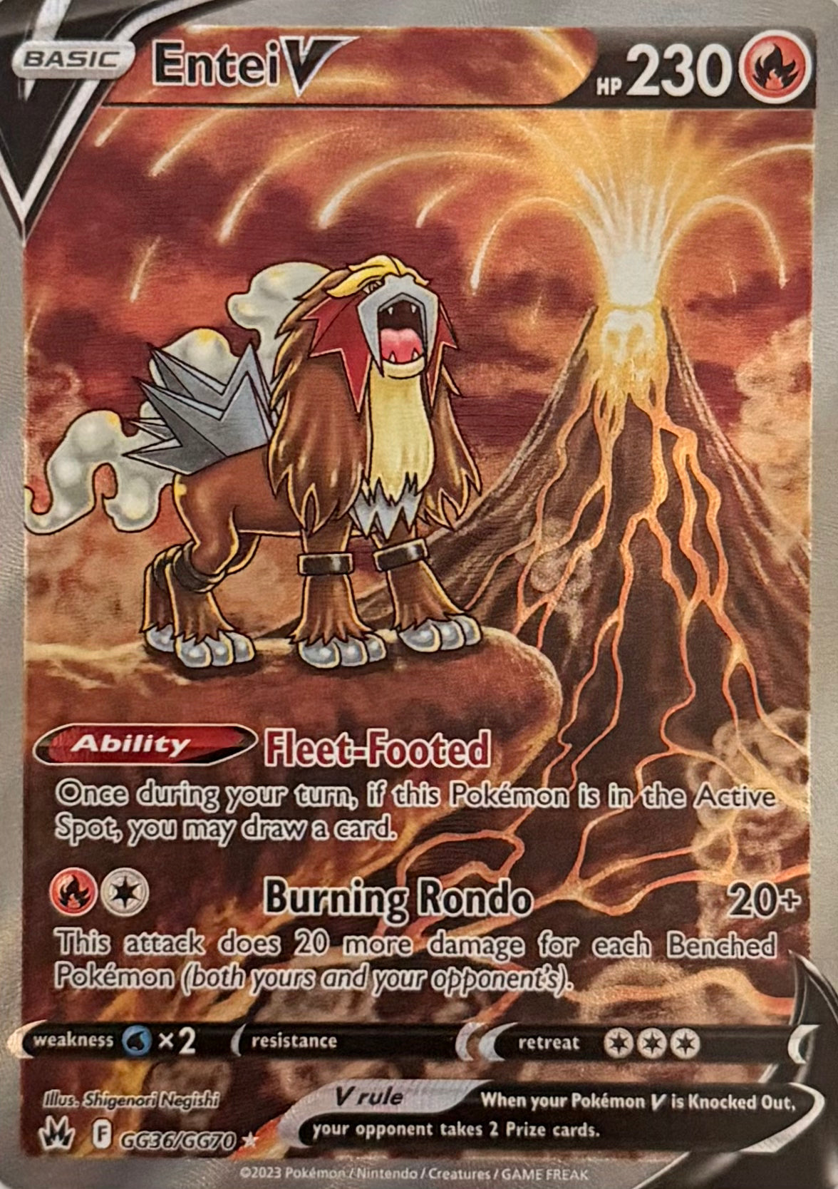Pokemon Tcg Entei V GG36/GG70